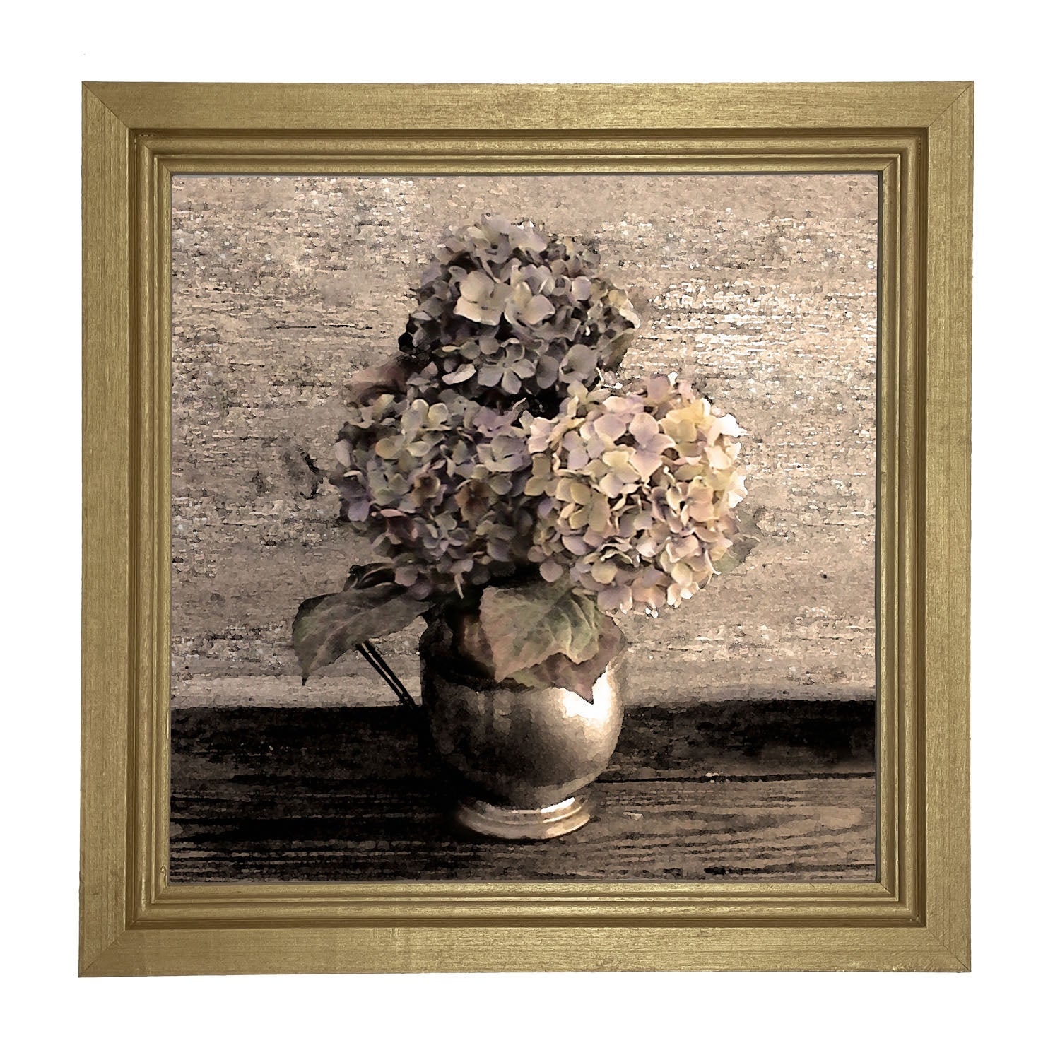 Blue Hydrangeas - Framed art