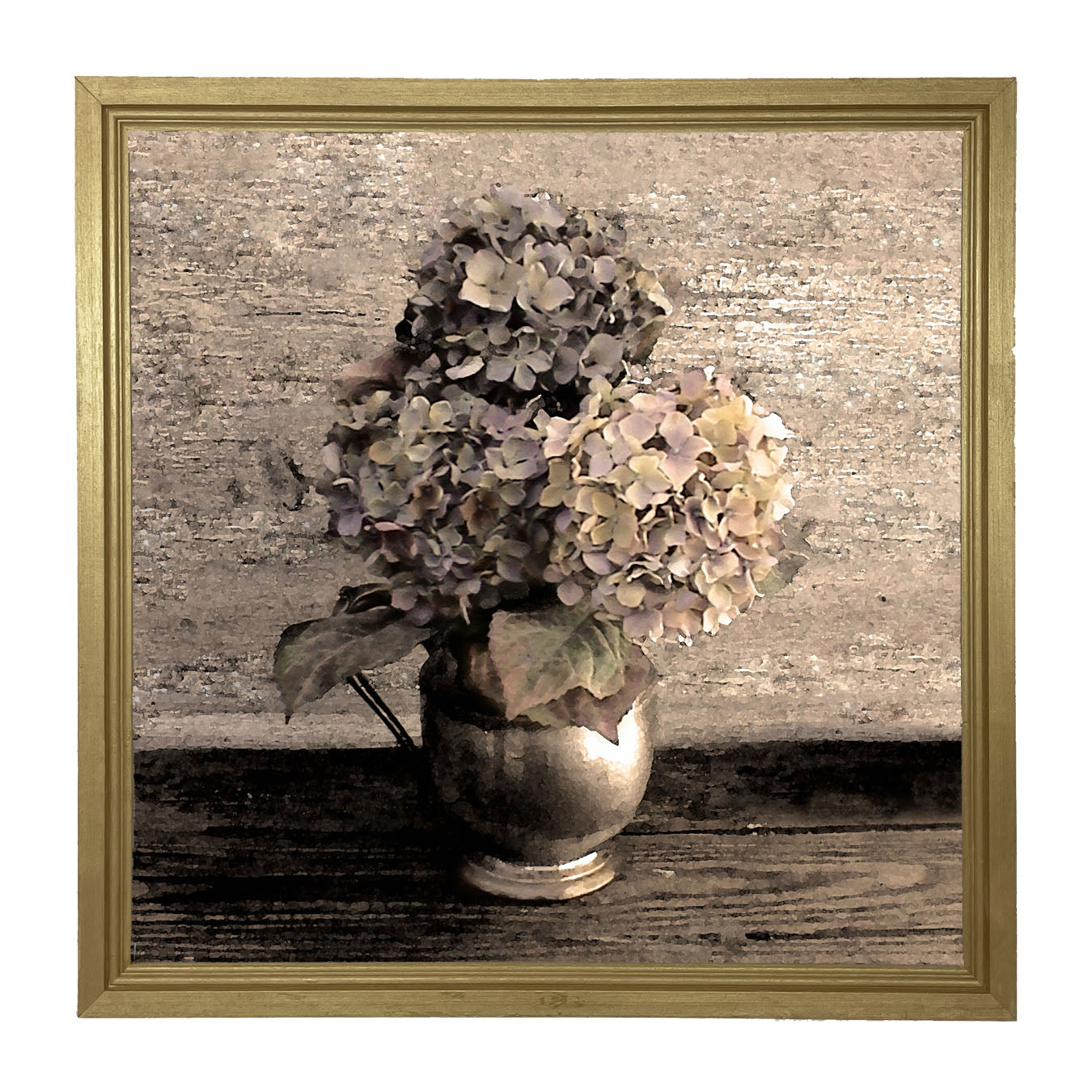 Blue Hydrangeas - Framed art