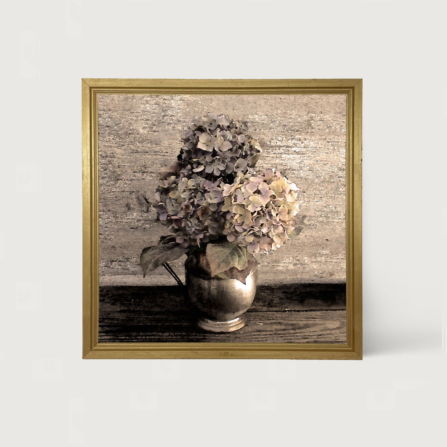 Blue Hydrangeas - Framed art