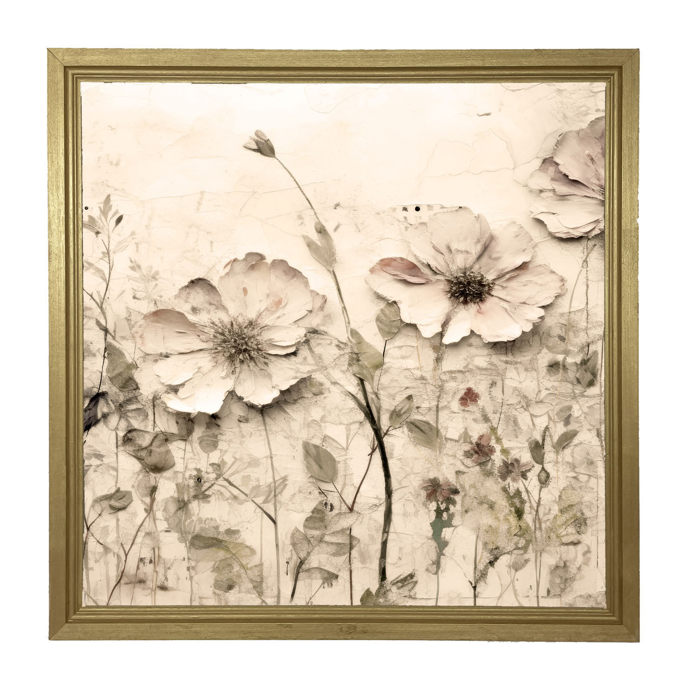 Monochrome flowers 2 - Framed art