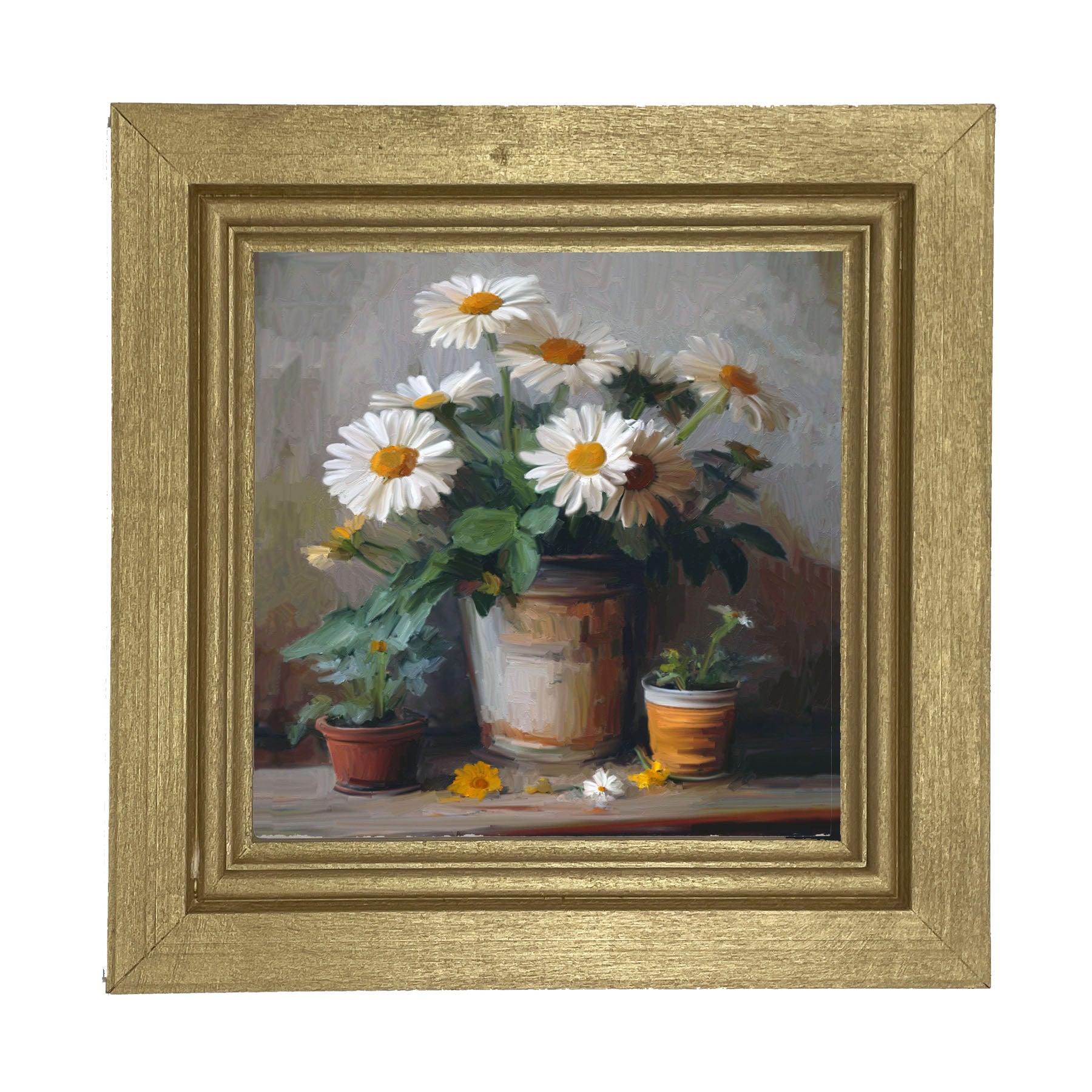 Rustic Daisies - Framed Art