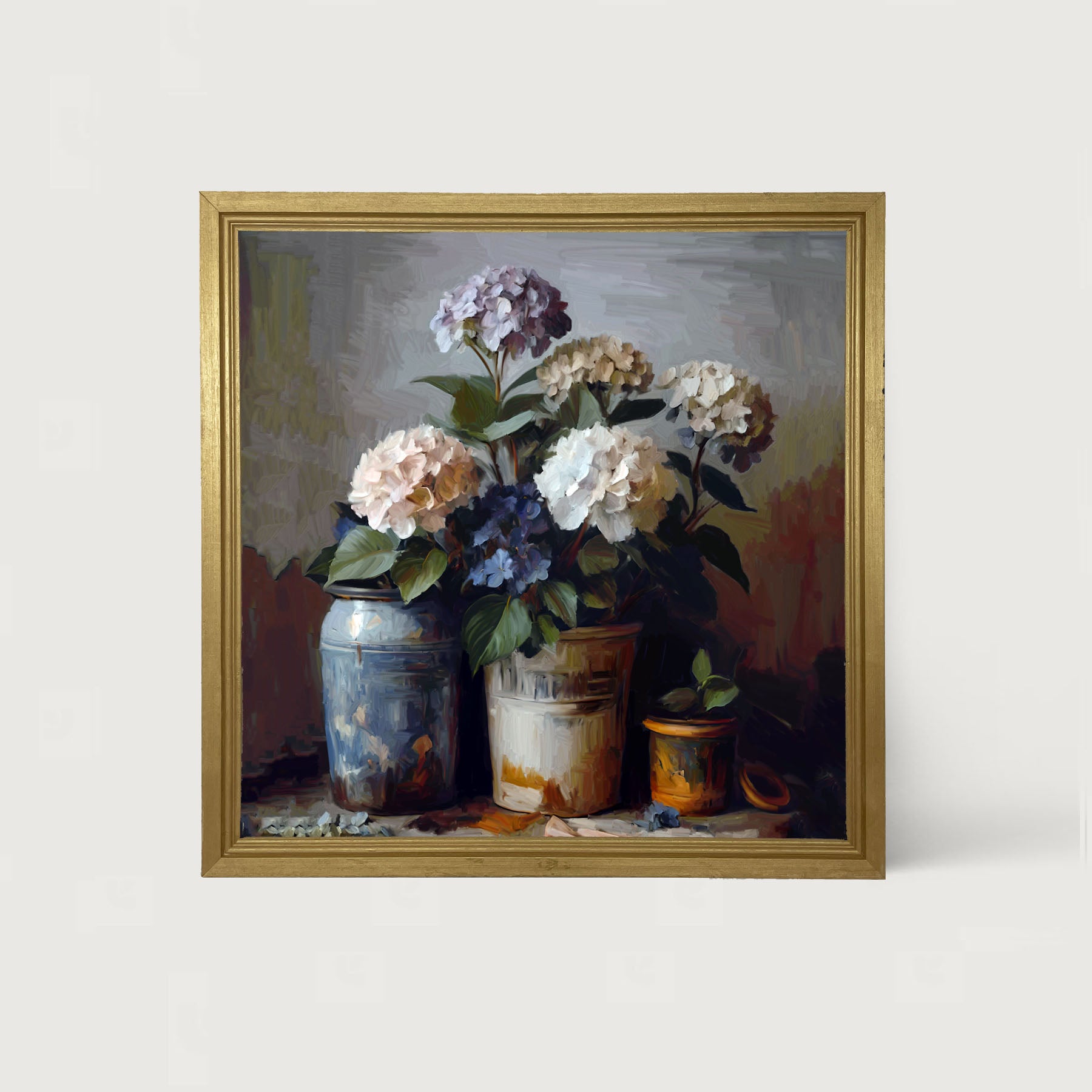 Rustic Hydrangeas - Framed Art