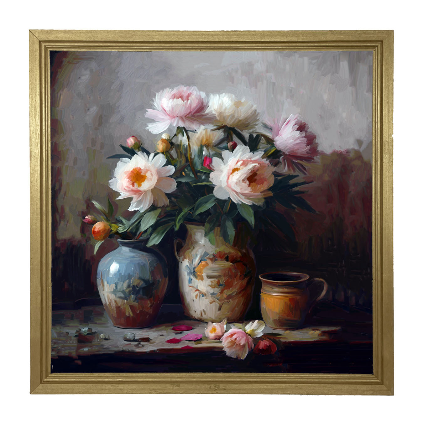 Rustic Flowers - Framed Art