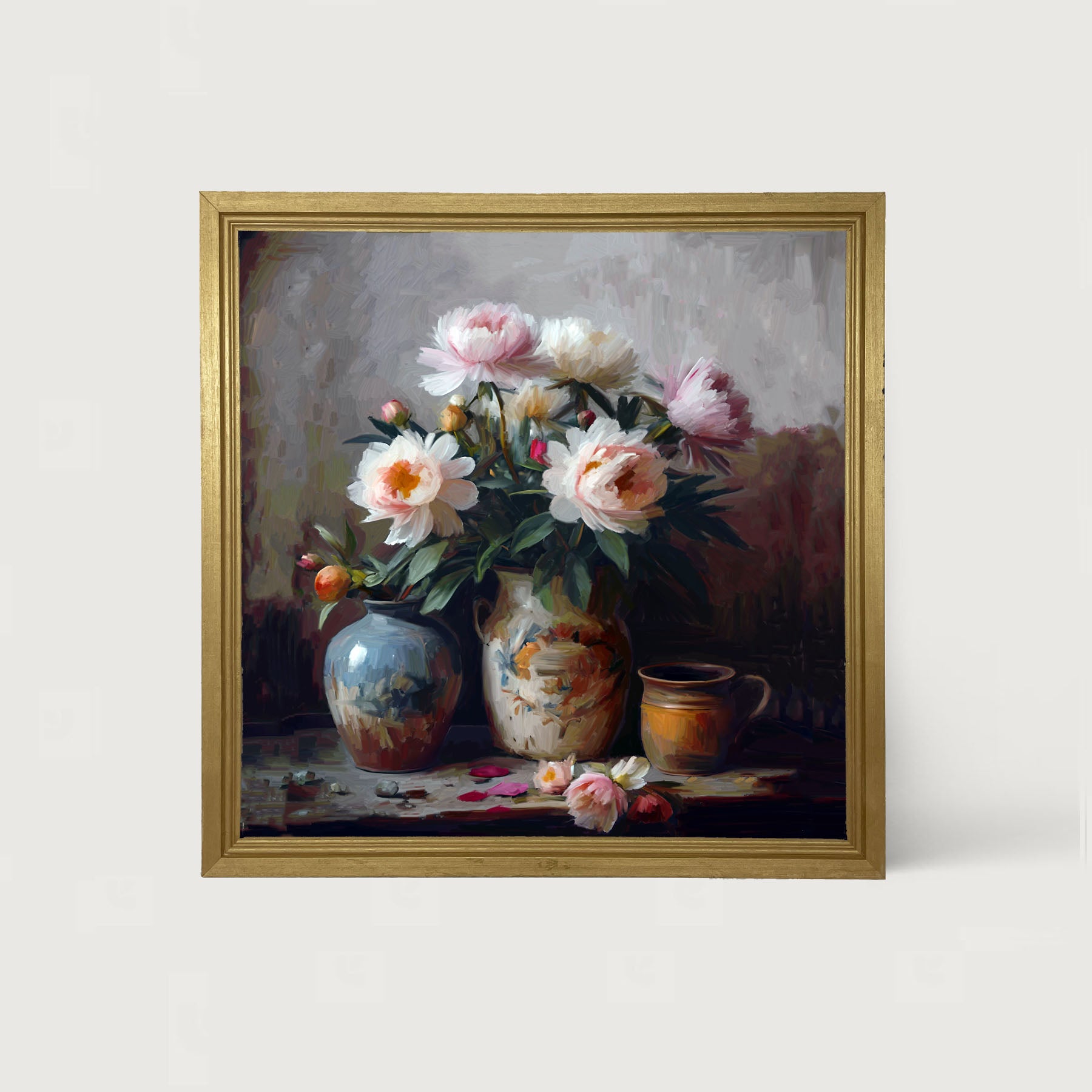 Rustic Flowers - Framed Art