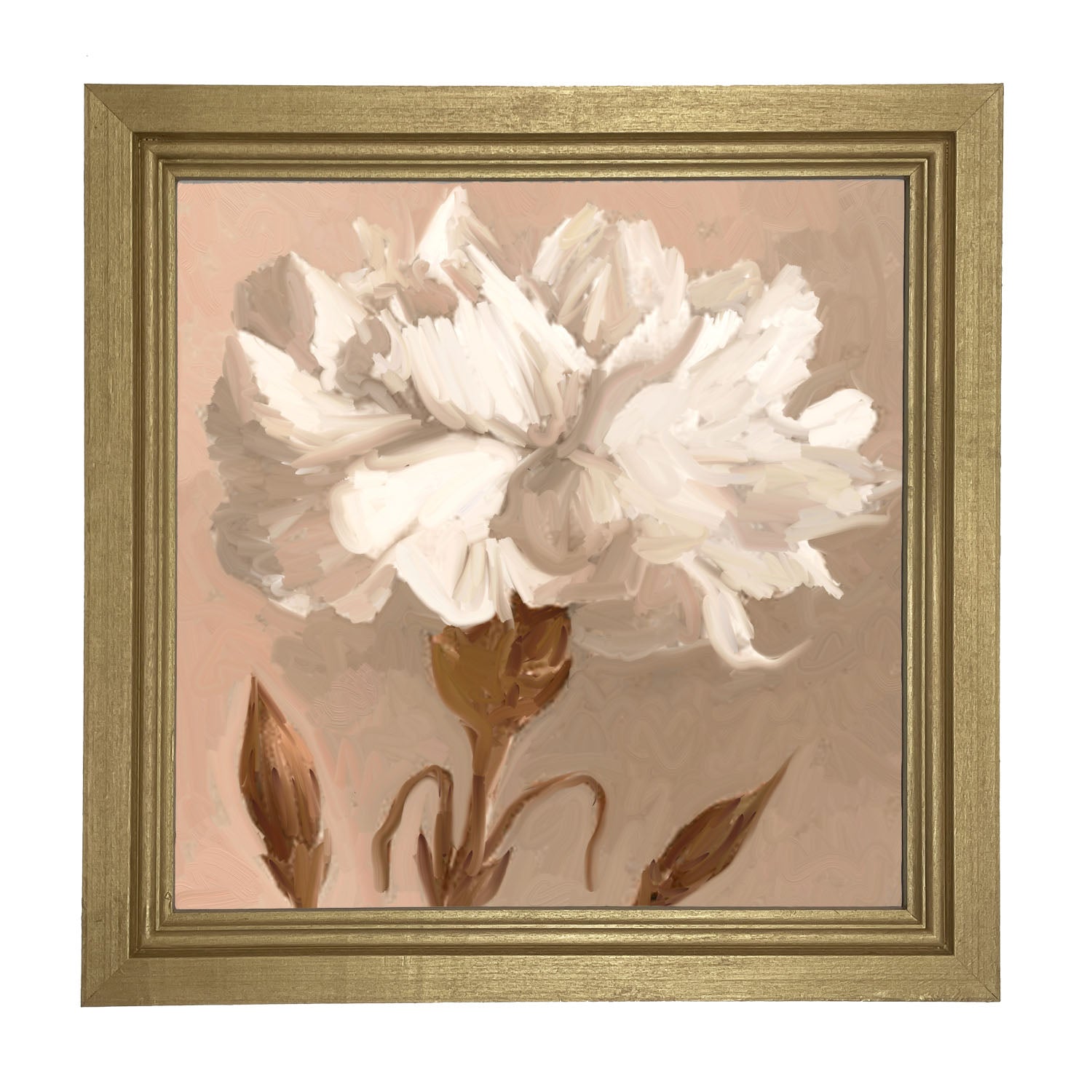 White Carnation - Framed art