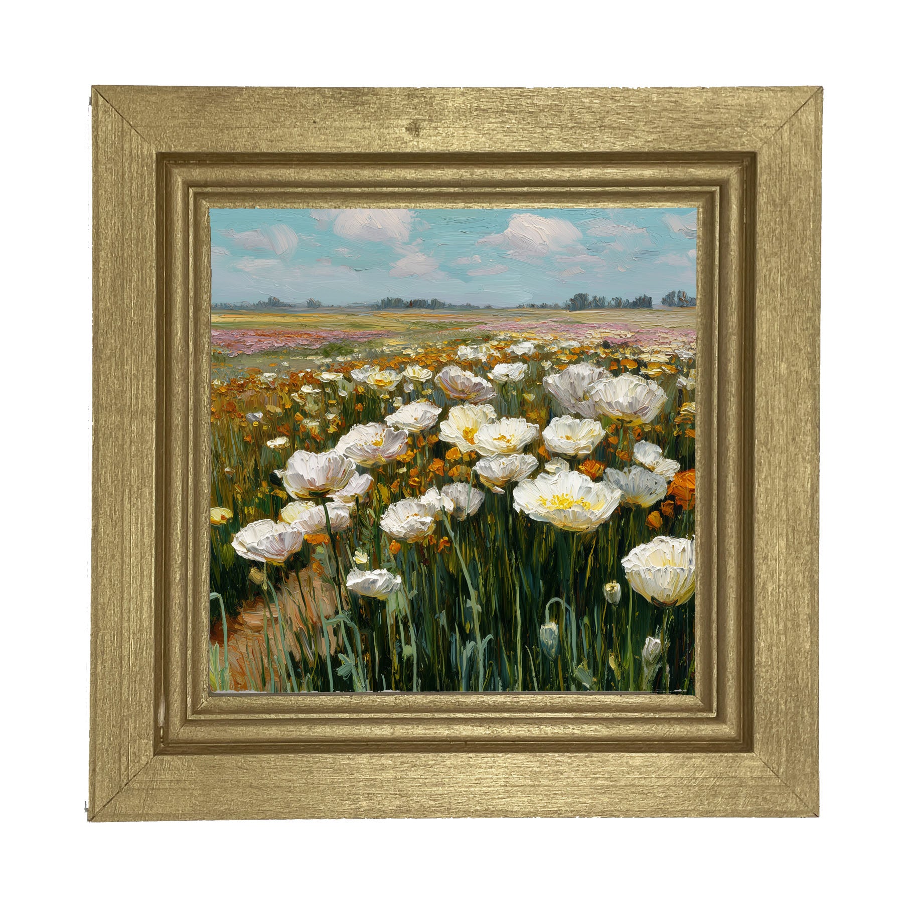 Country Fields of Wildflowers - Framed Art