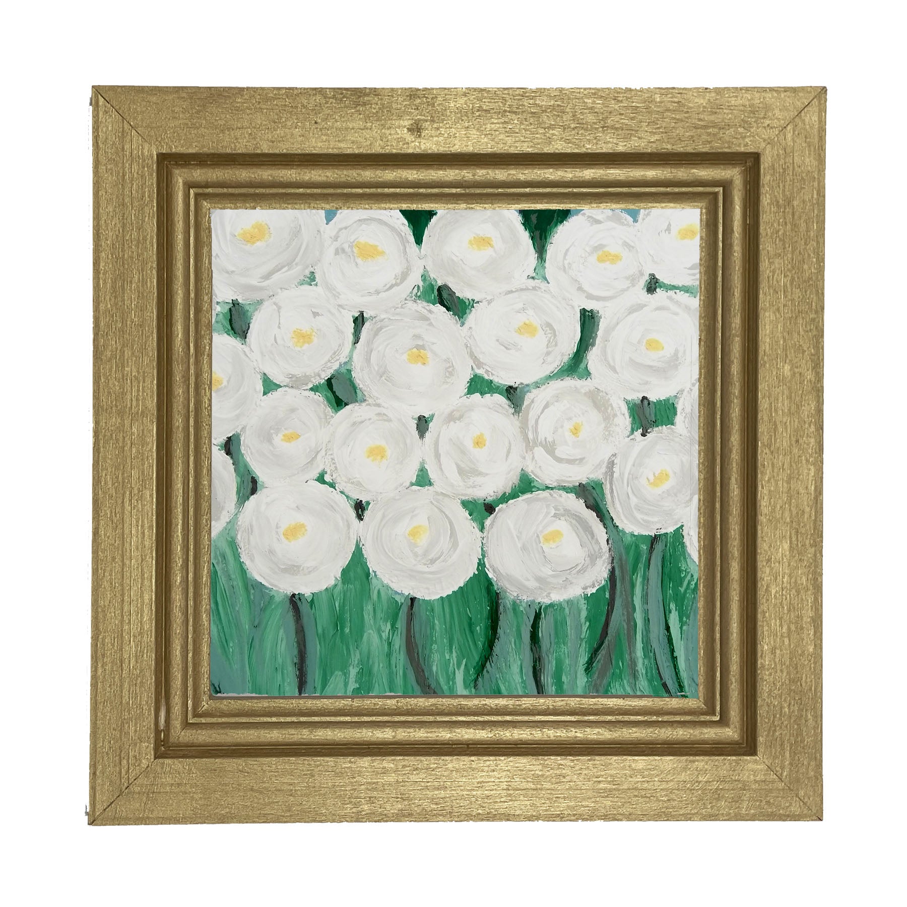 White Ranunculus - Framed art