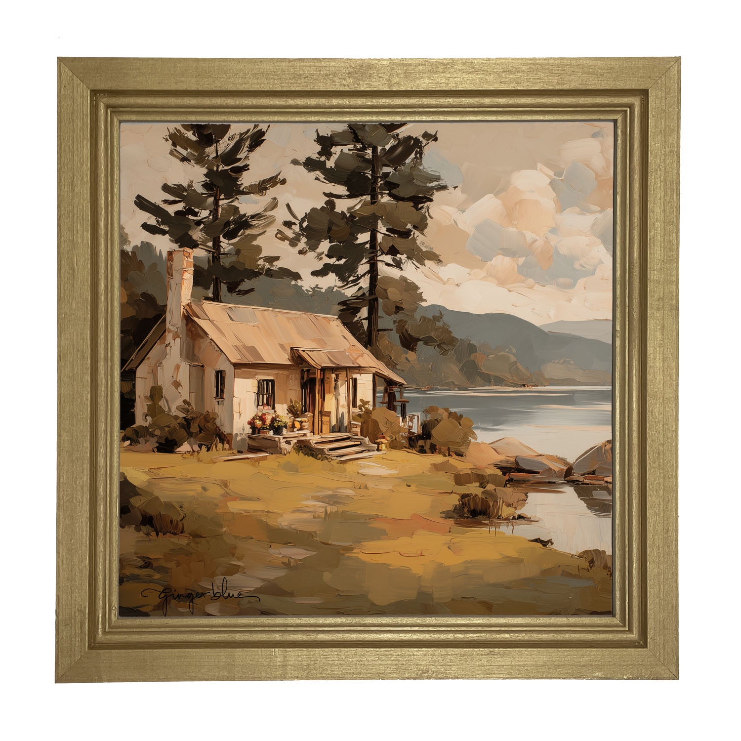 Adirondack Cabin - Framed Art