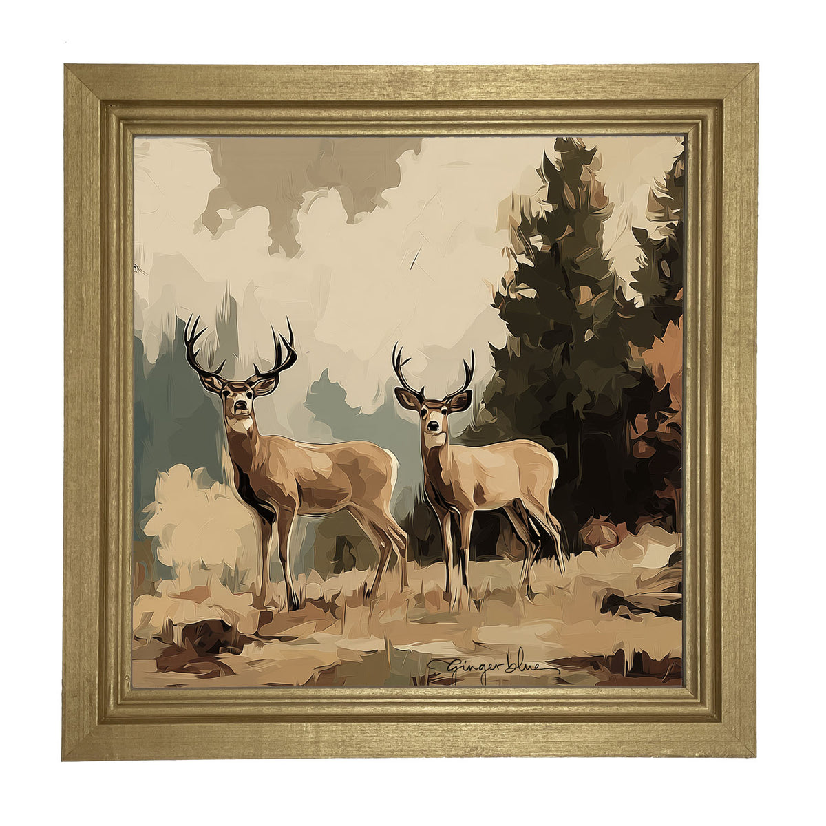 Adirondack Deer - Framed Art