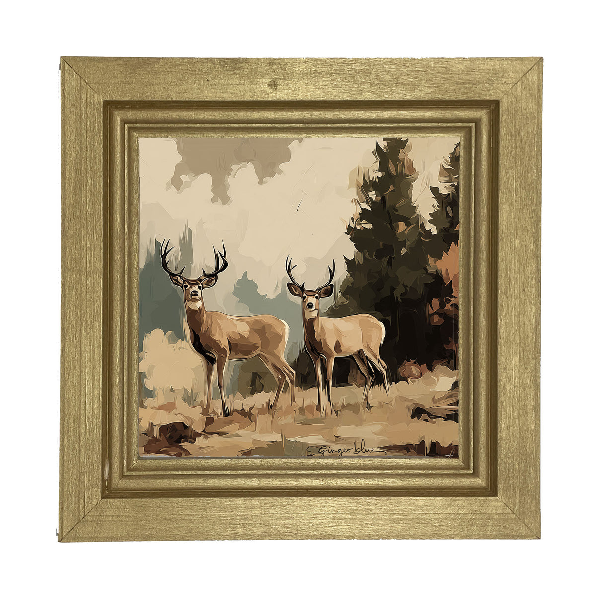 Adirondack Deer - Framed Art