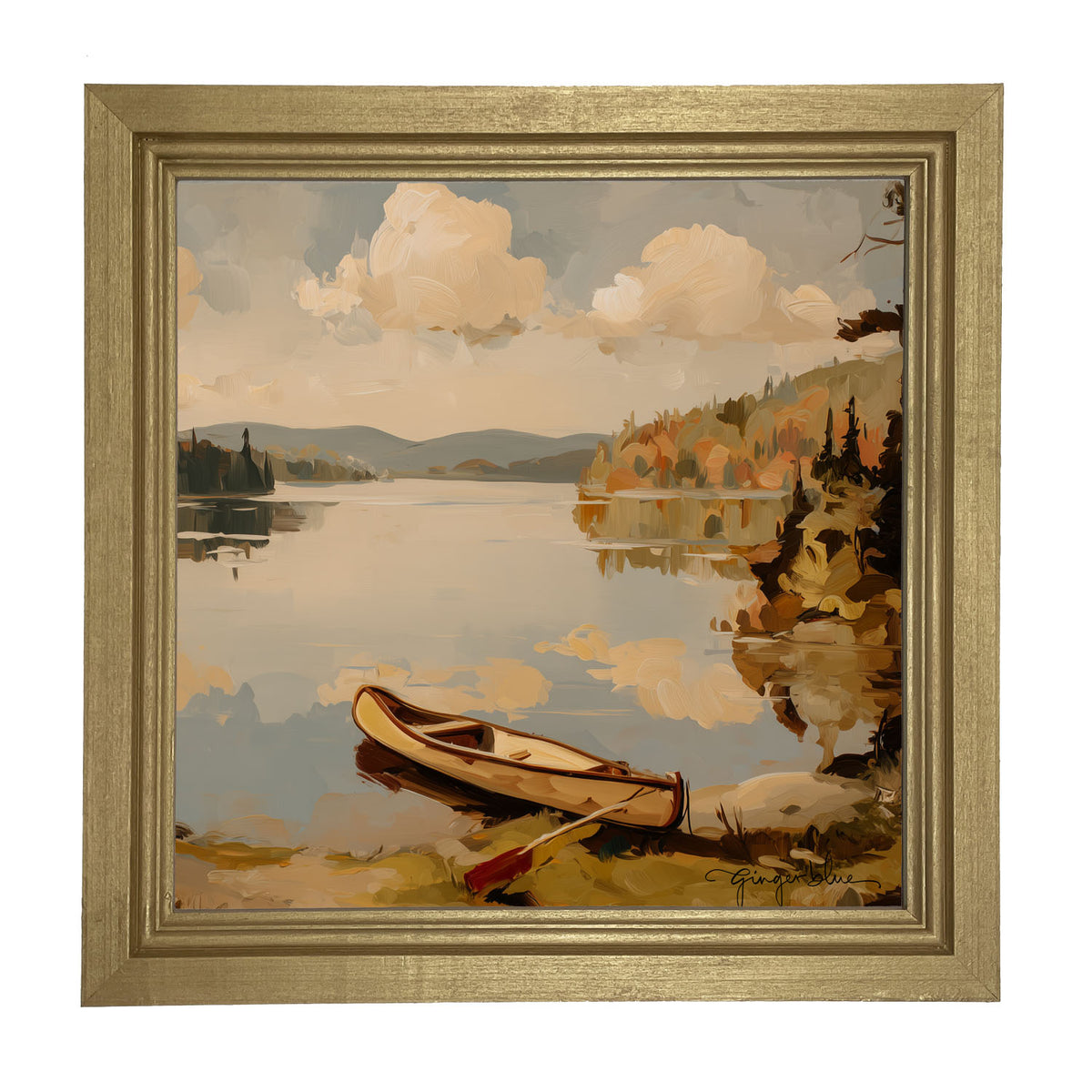 Adirondack Canoe - Framed Art