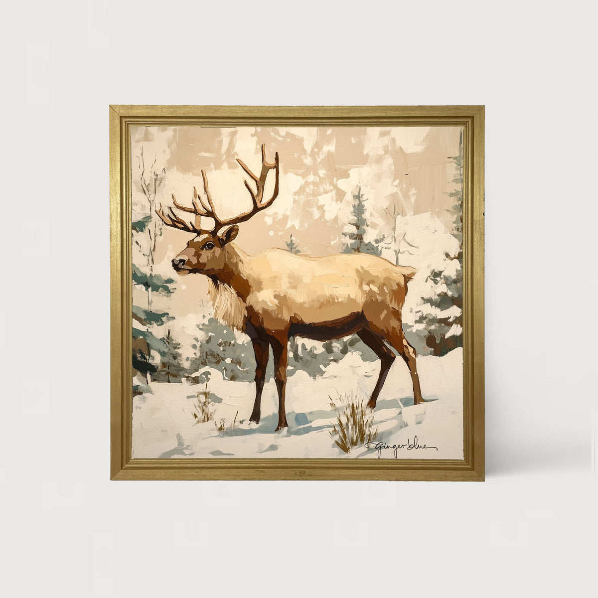 Adirondack Reindeer in Forest