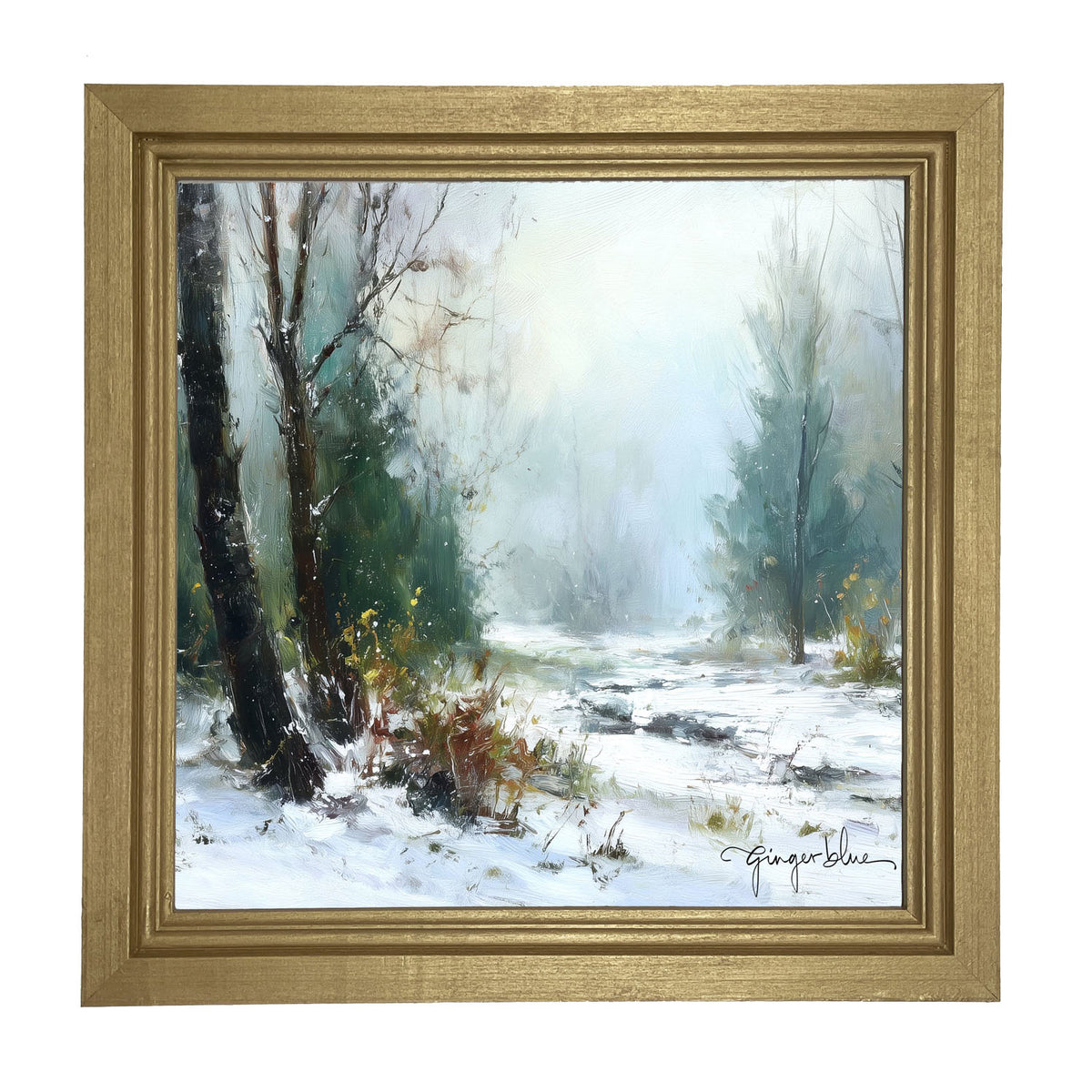 Snowy Forest - Framed Art