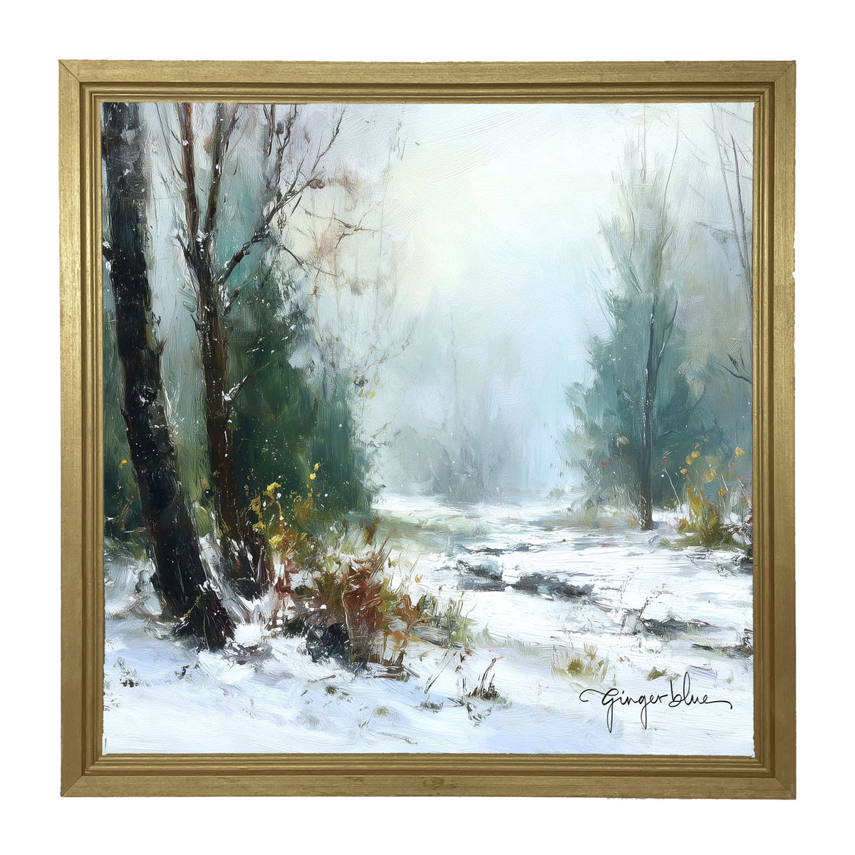Snowy Forest - Framed Art