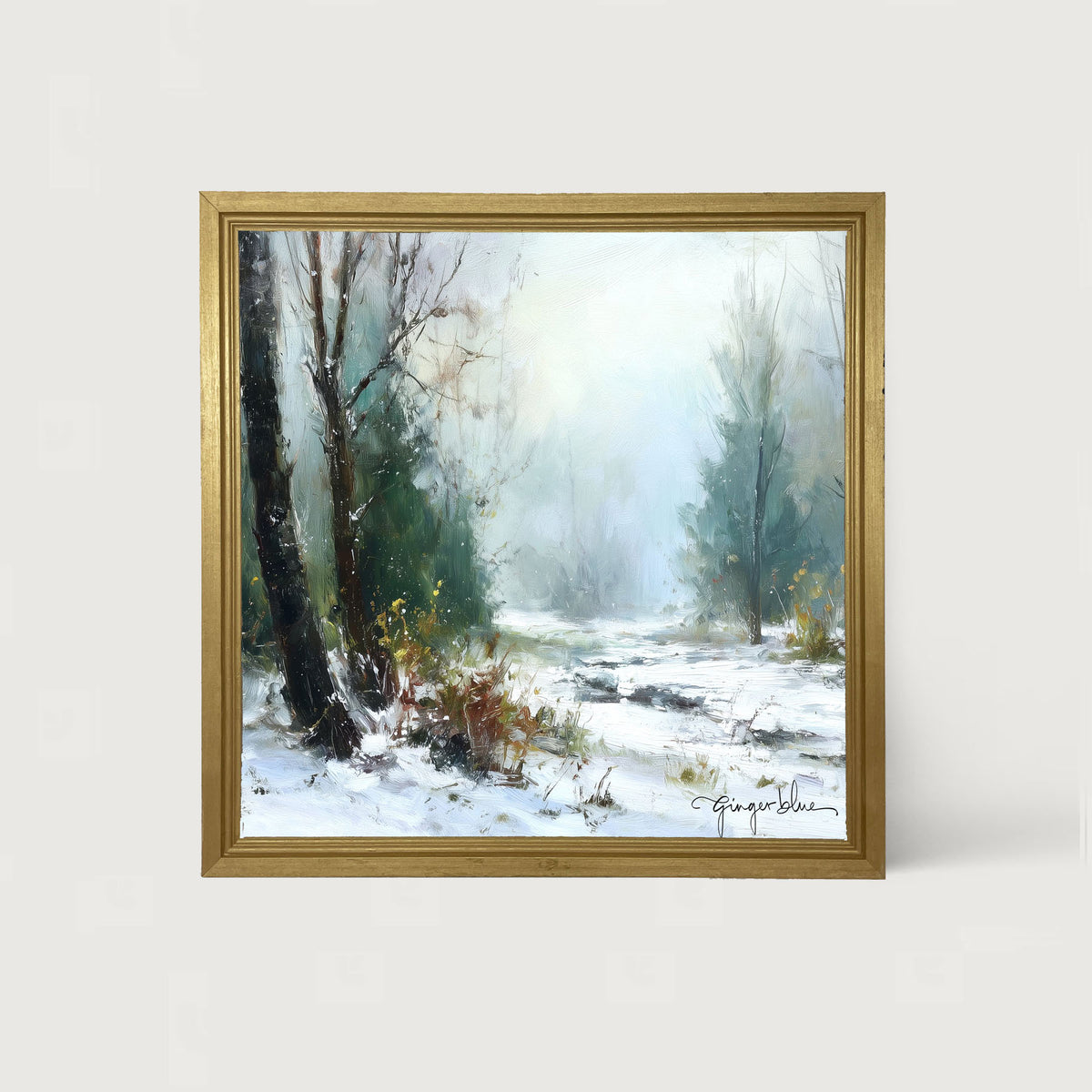 Snowy Forest - Framed Art