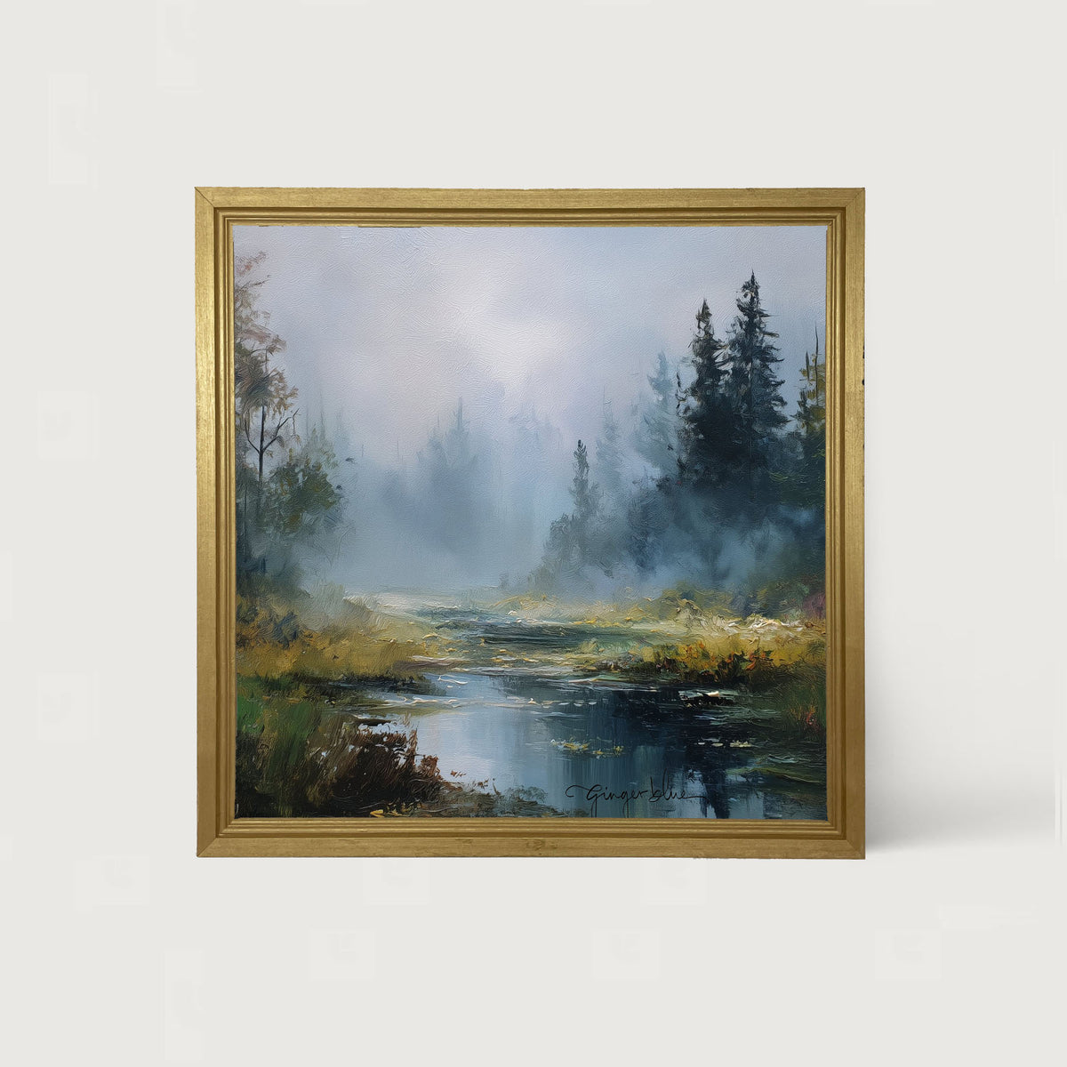 Foggy Forest Stream