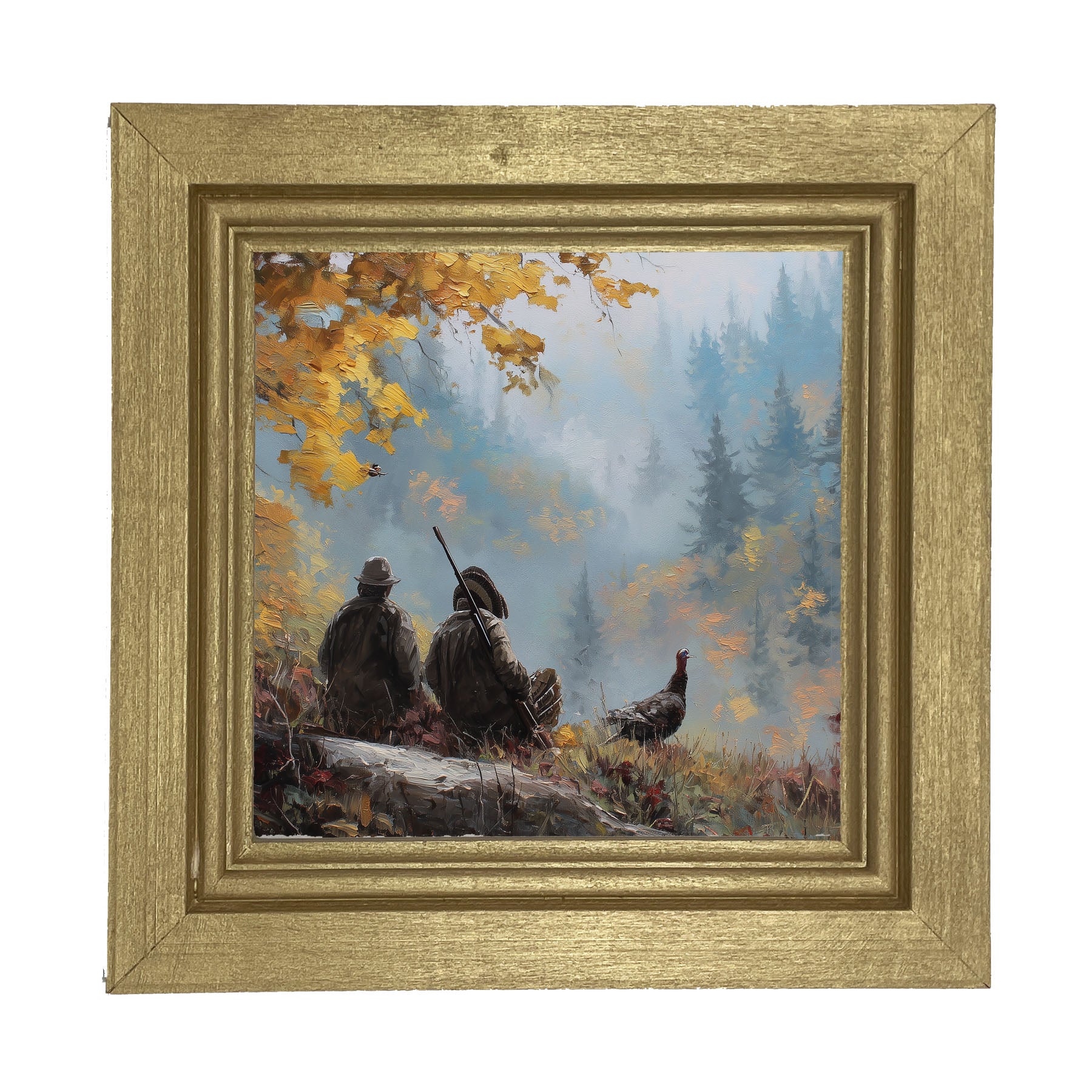 Hunting Season - Looking over the Valley - Framed Art