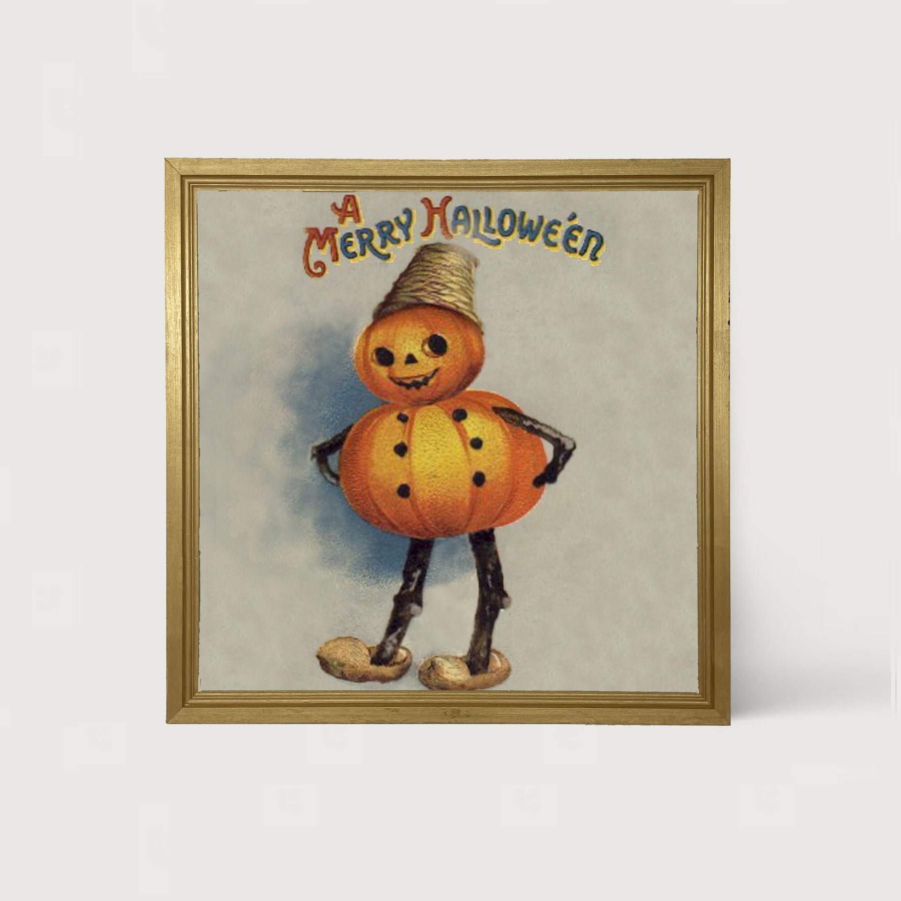 Pumpkin Boy - Framed art