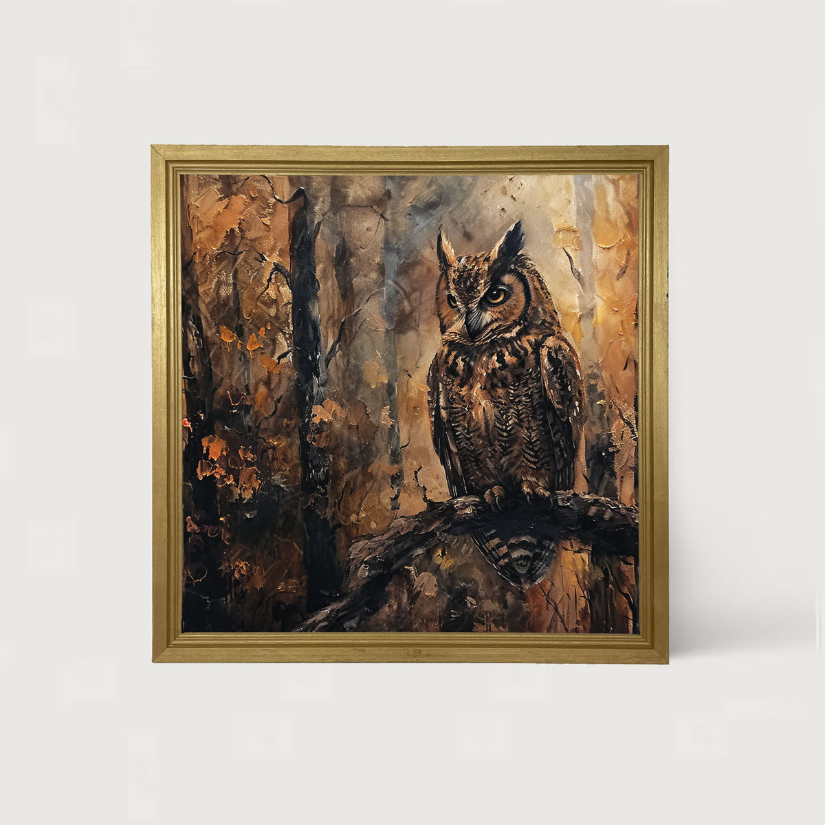 Rustic Owl - Framed Art