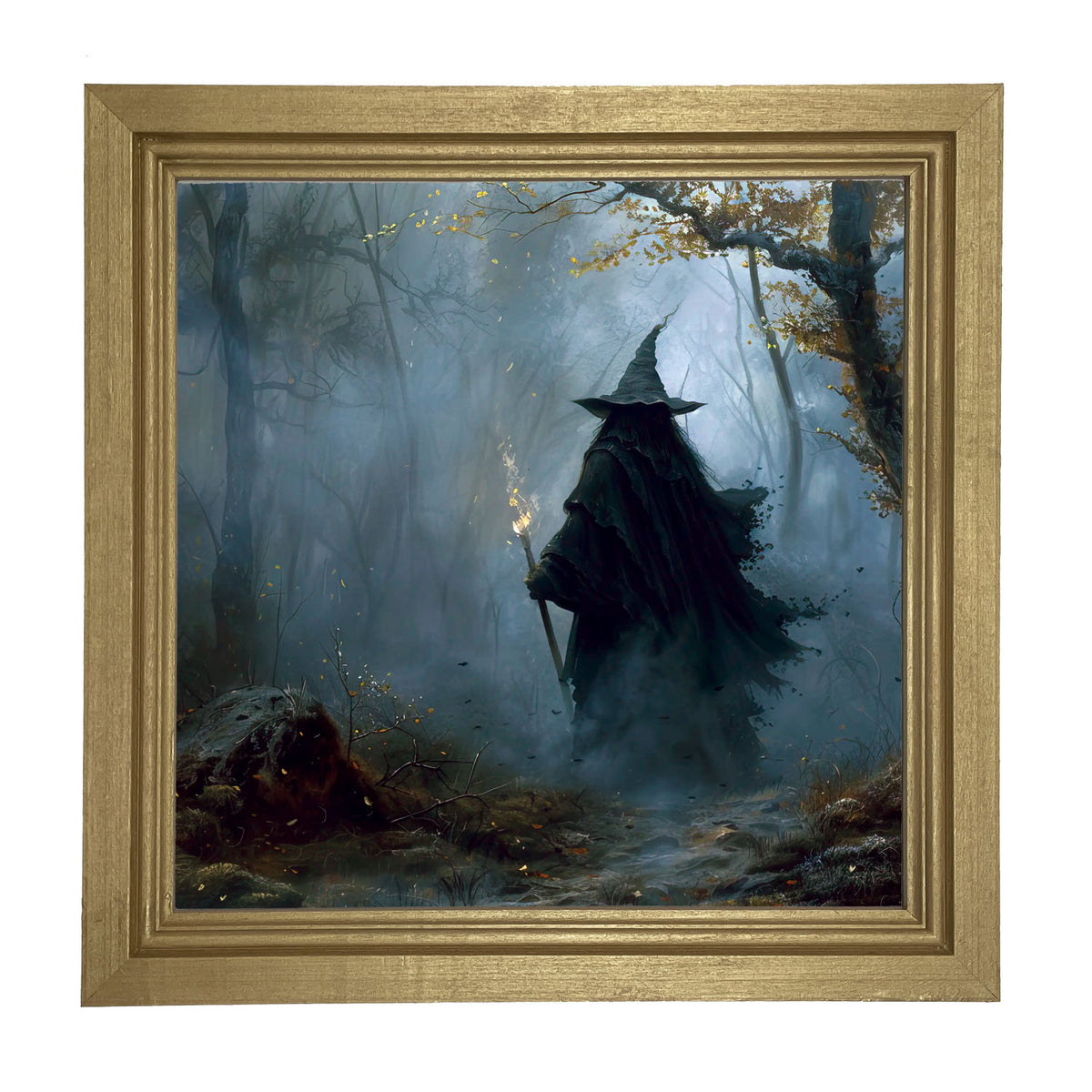 Foggy Night Witch - Framed Art