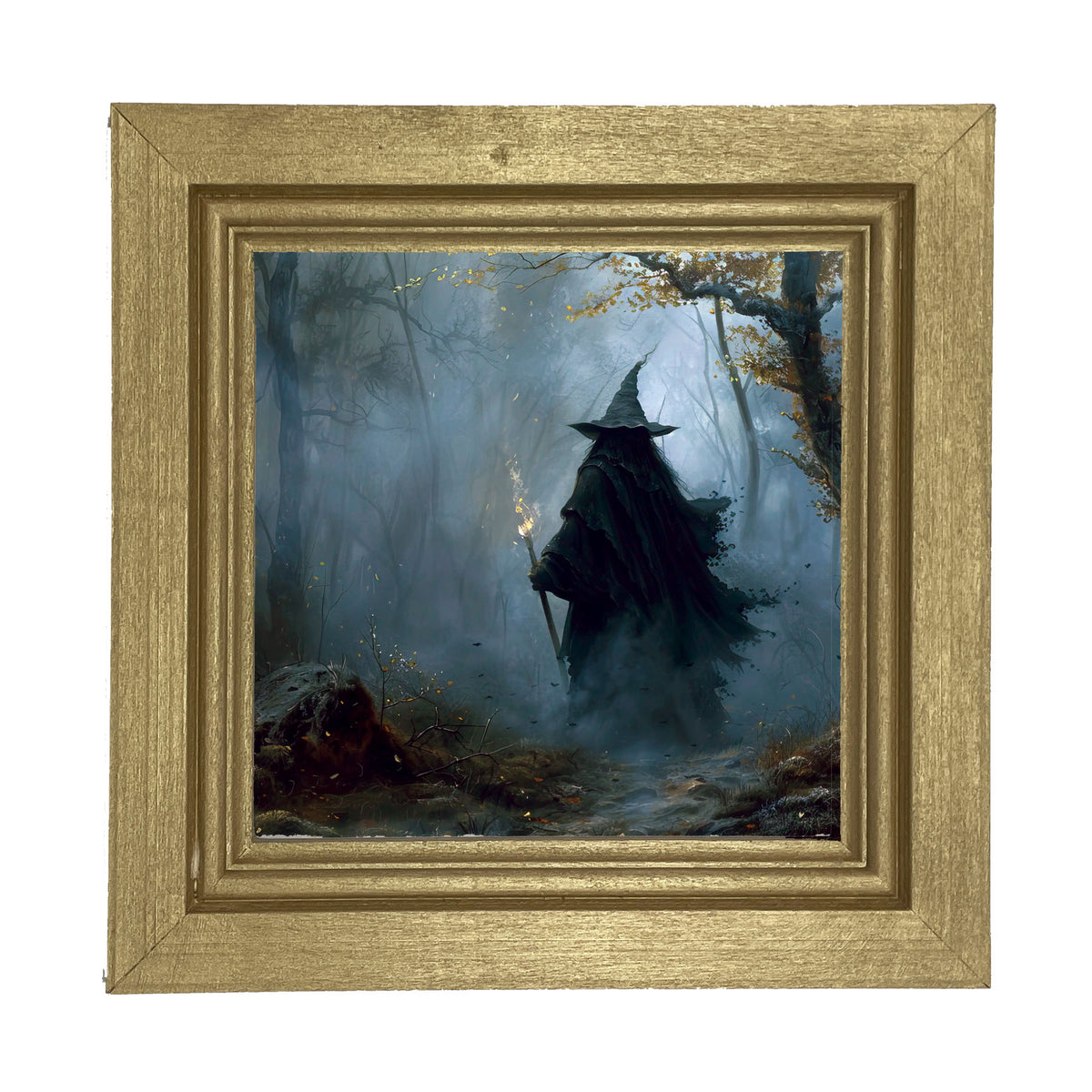 Foggy Night Witch - Framed Art
