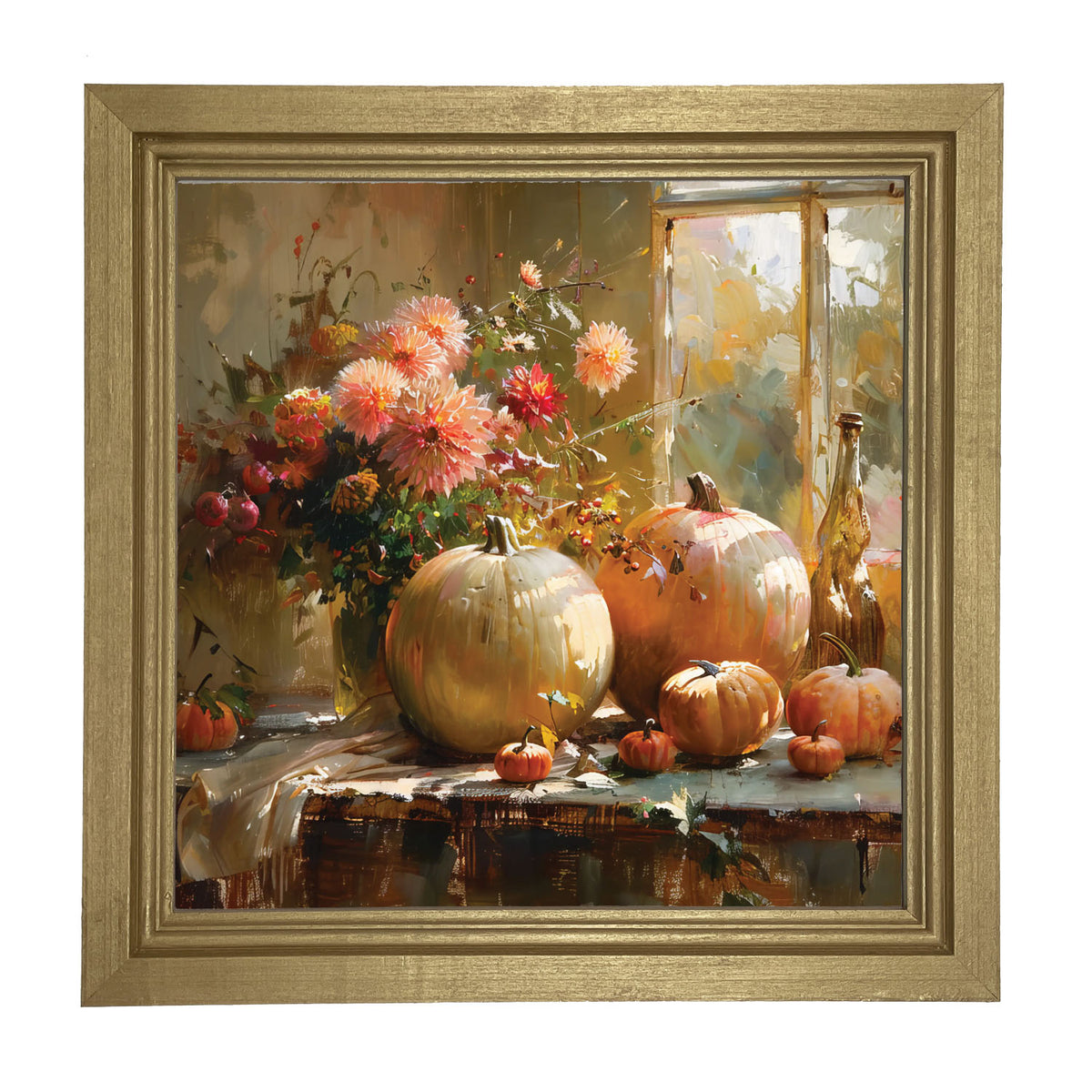 Farm Window Pumpkins - Framed Art