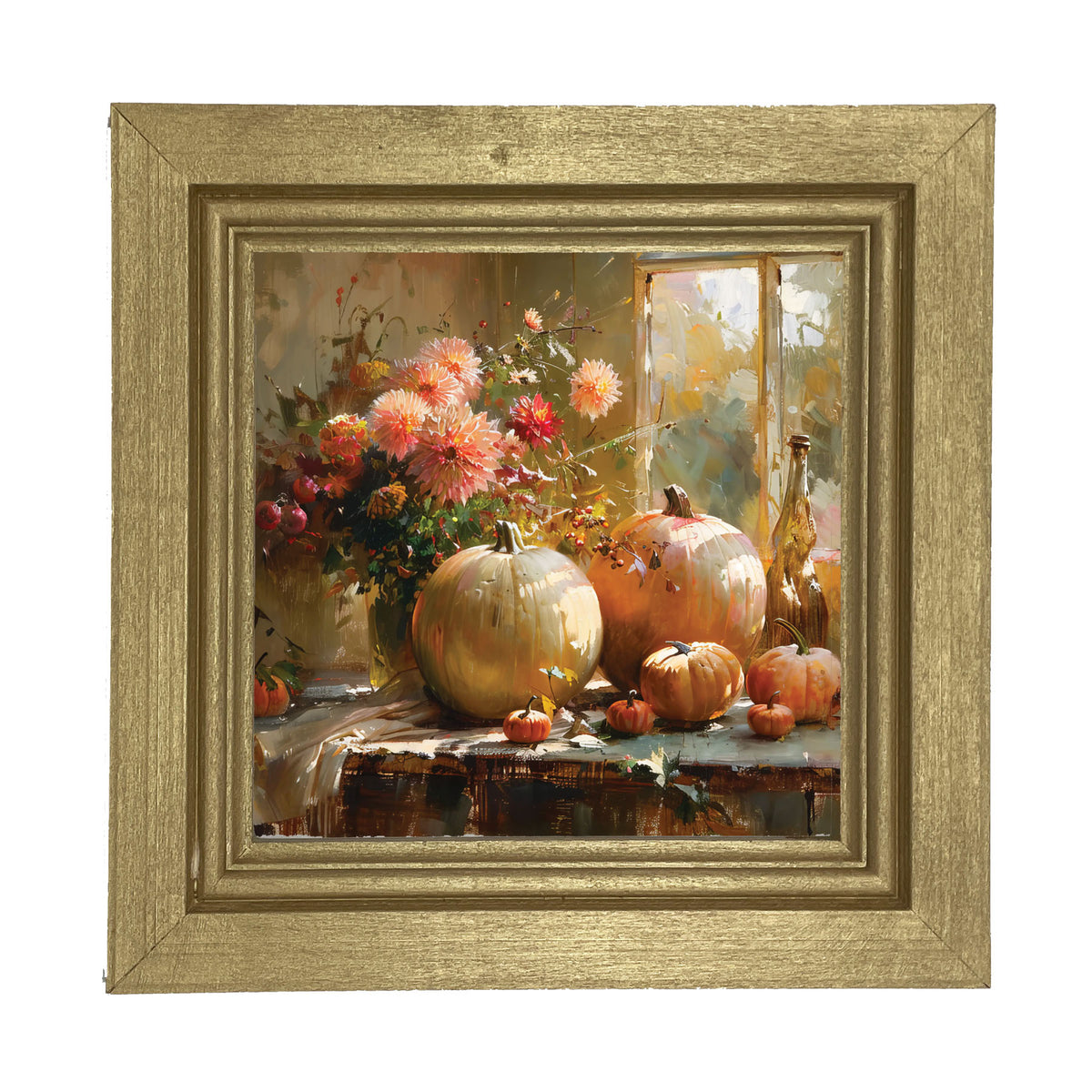 Farm Window Pumpkins - Framed Art
