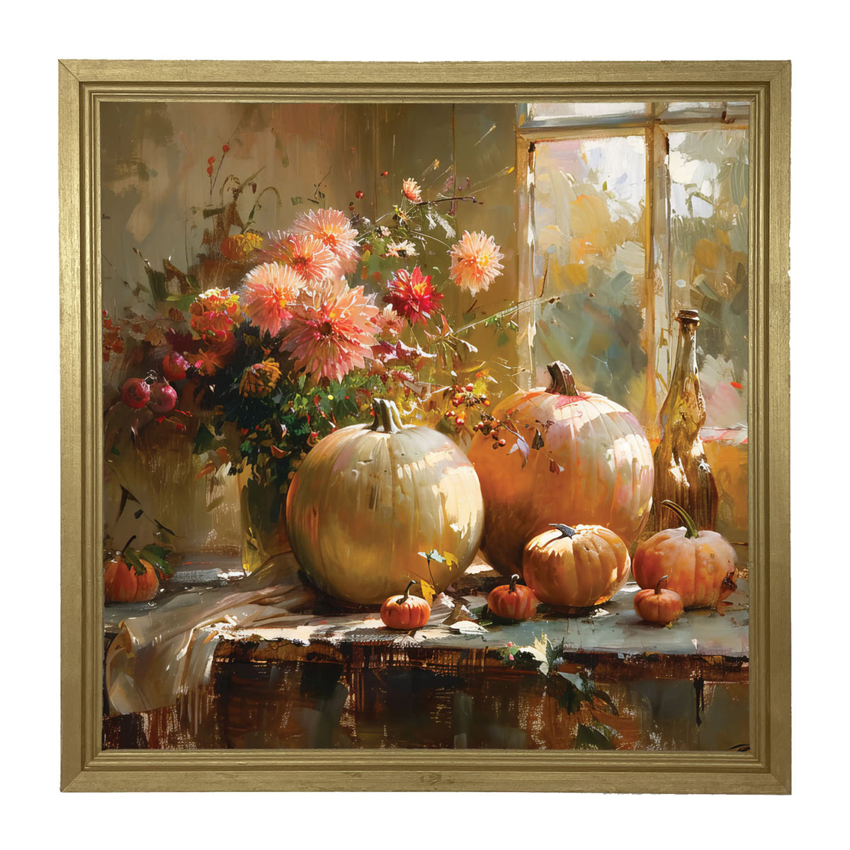 Farm Window Pumpkins - Framed Art