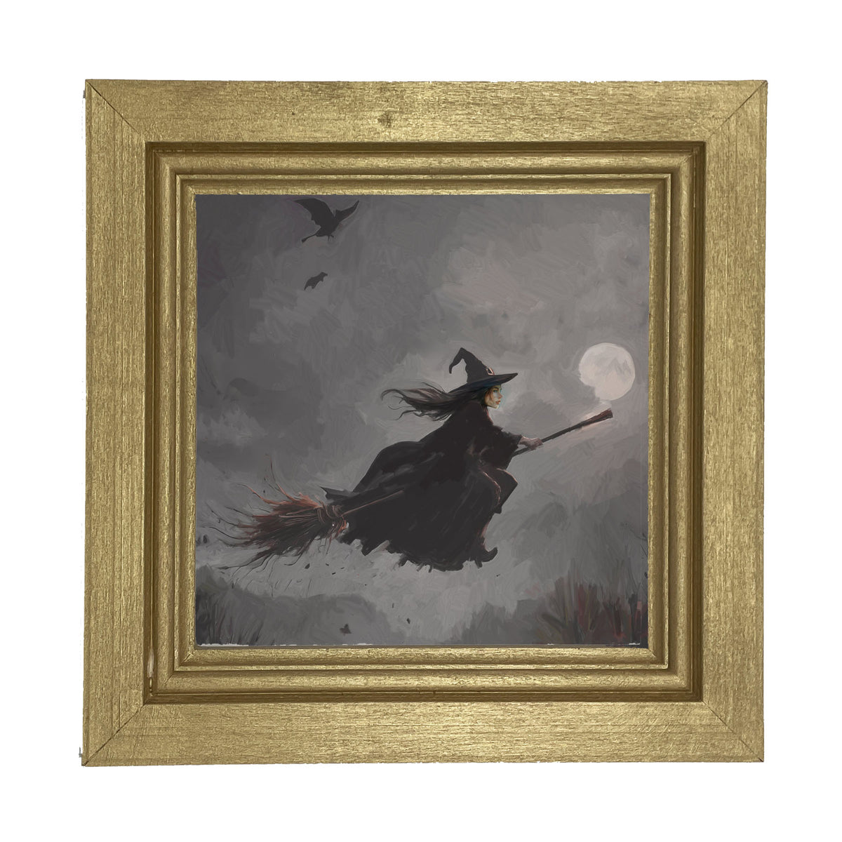 Moonlit Witch - Framed Art