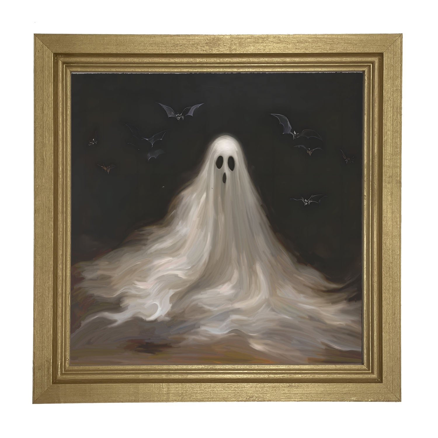 Ghost with Bats - Framed art