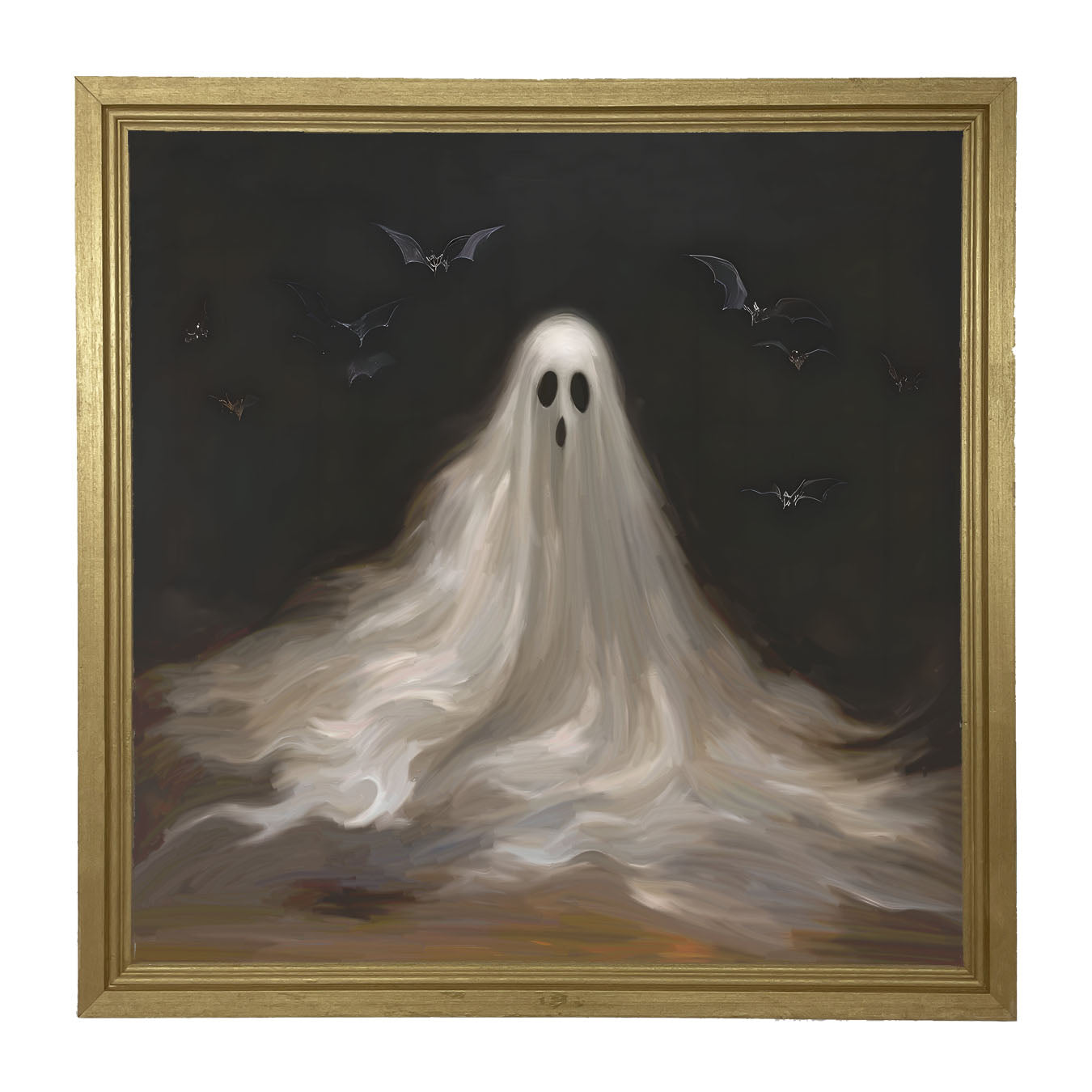 Ghost with Bats - Framed art