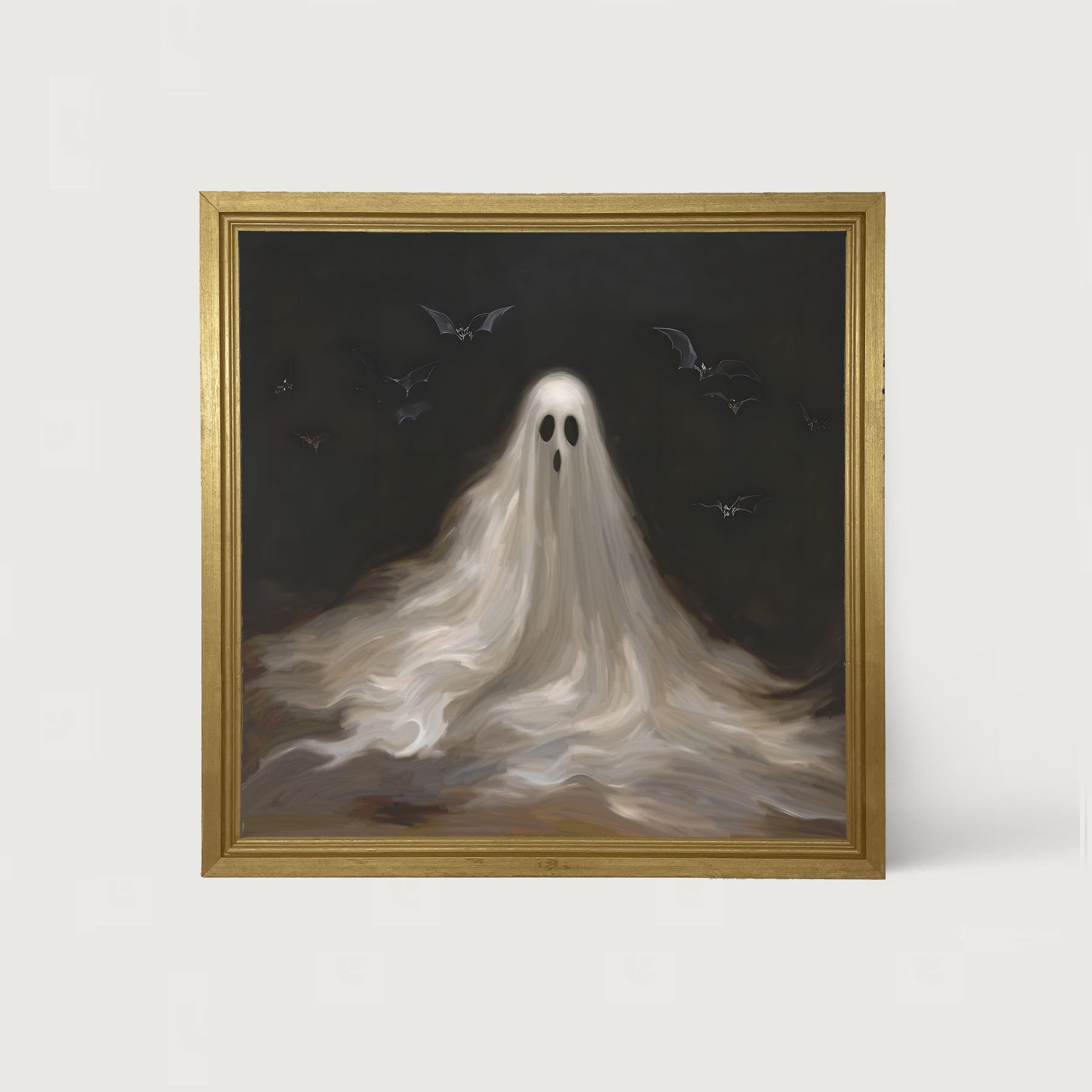 Ghost with Bats - Framed art