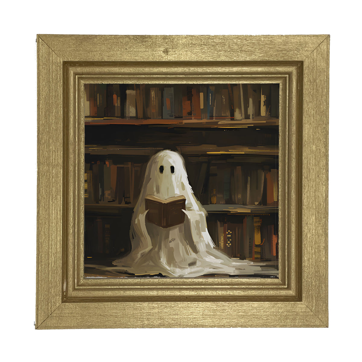 Library Ghost - Framed art