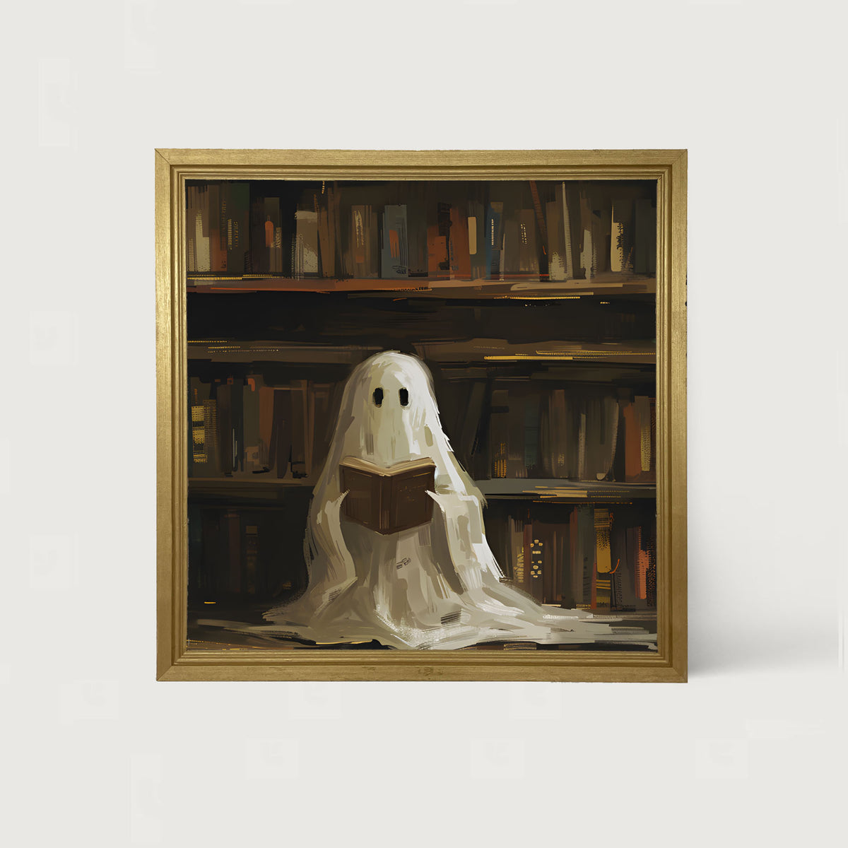 Library Ghost - Framed art