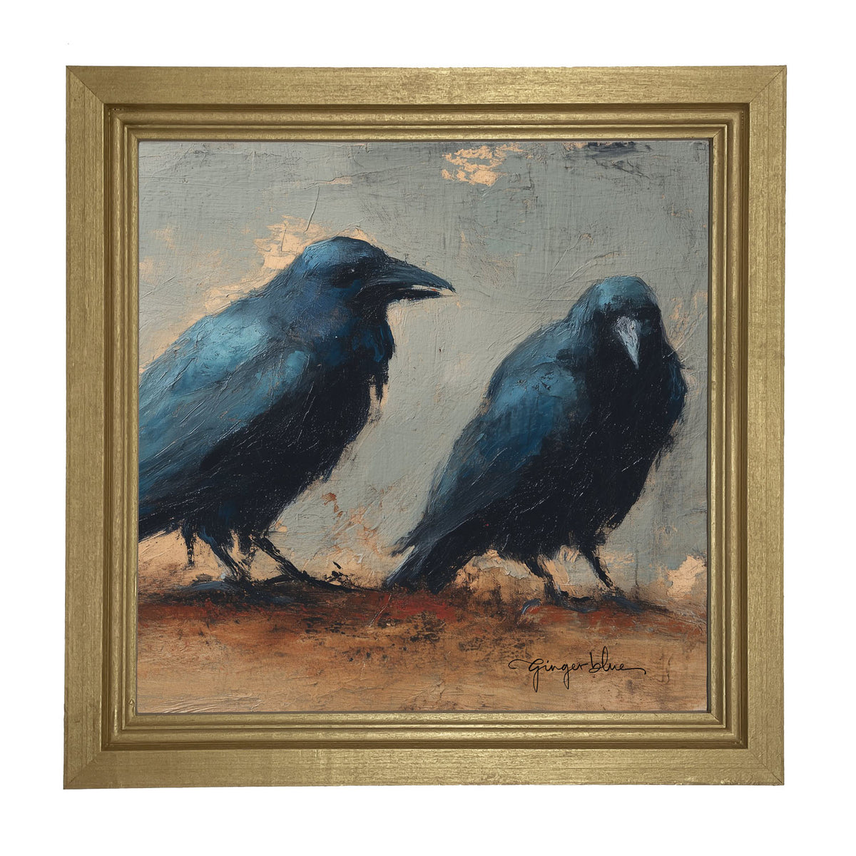 Two Crows - Framed Art
