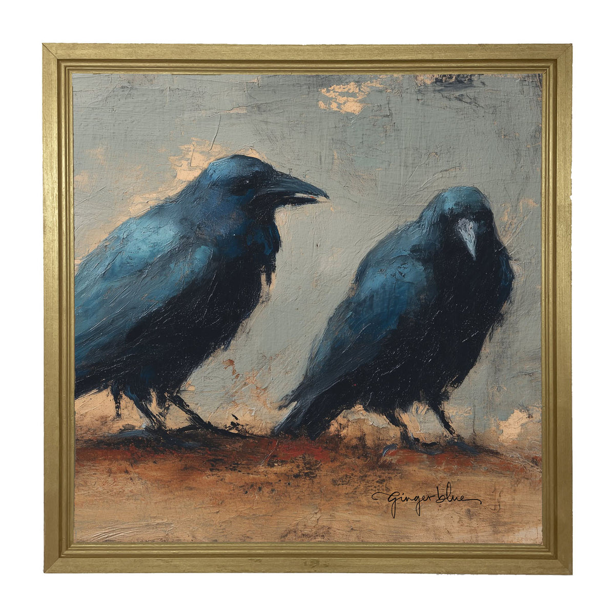 Two Crows - Framed Art