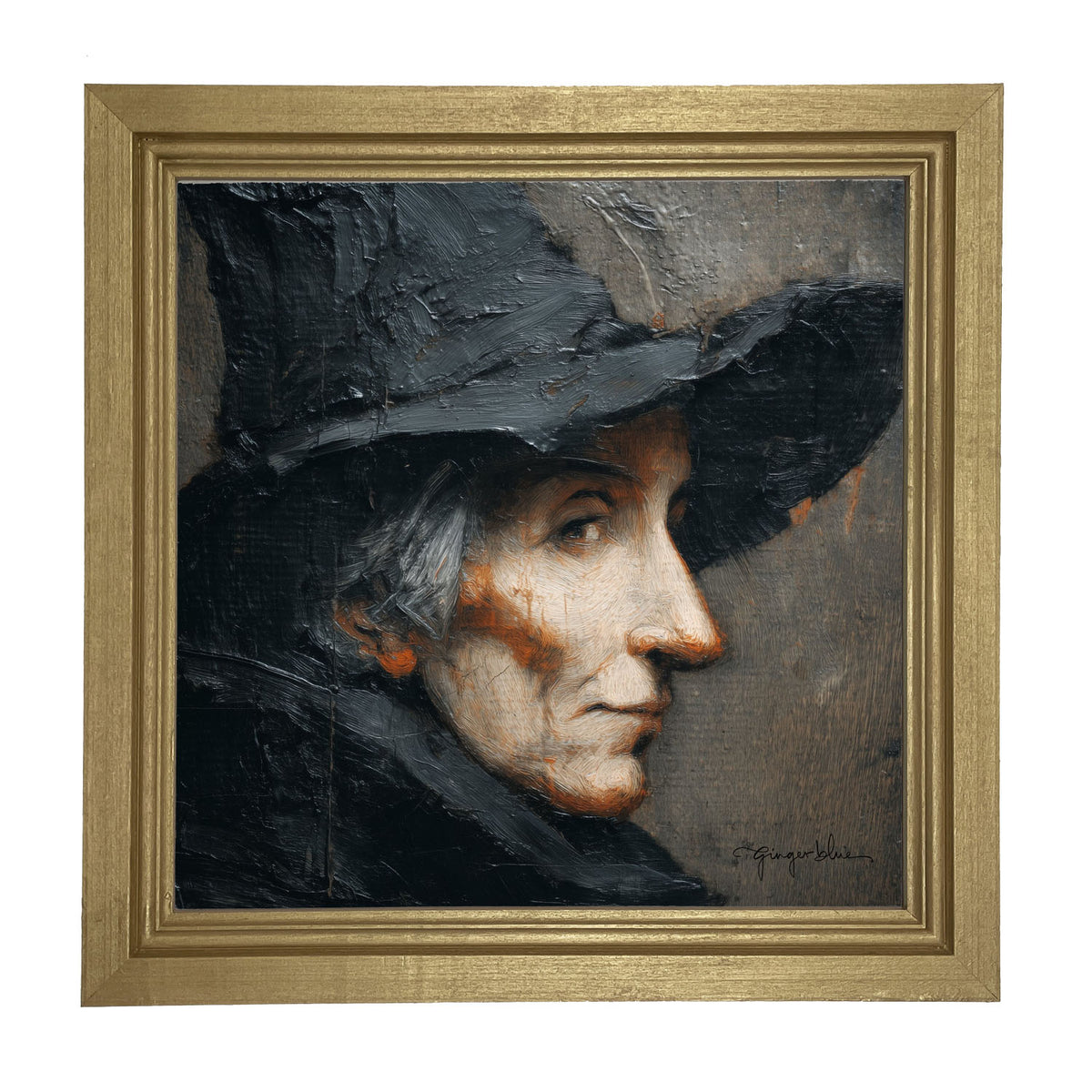 Witch Portrait - Framed Art