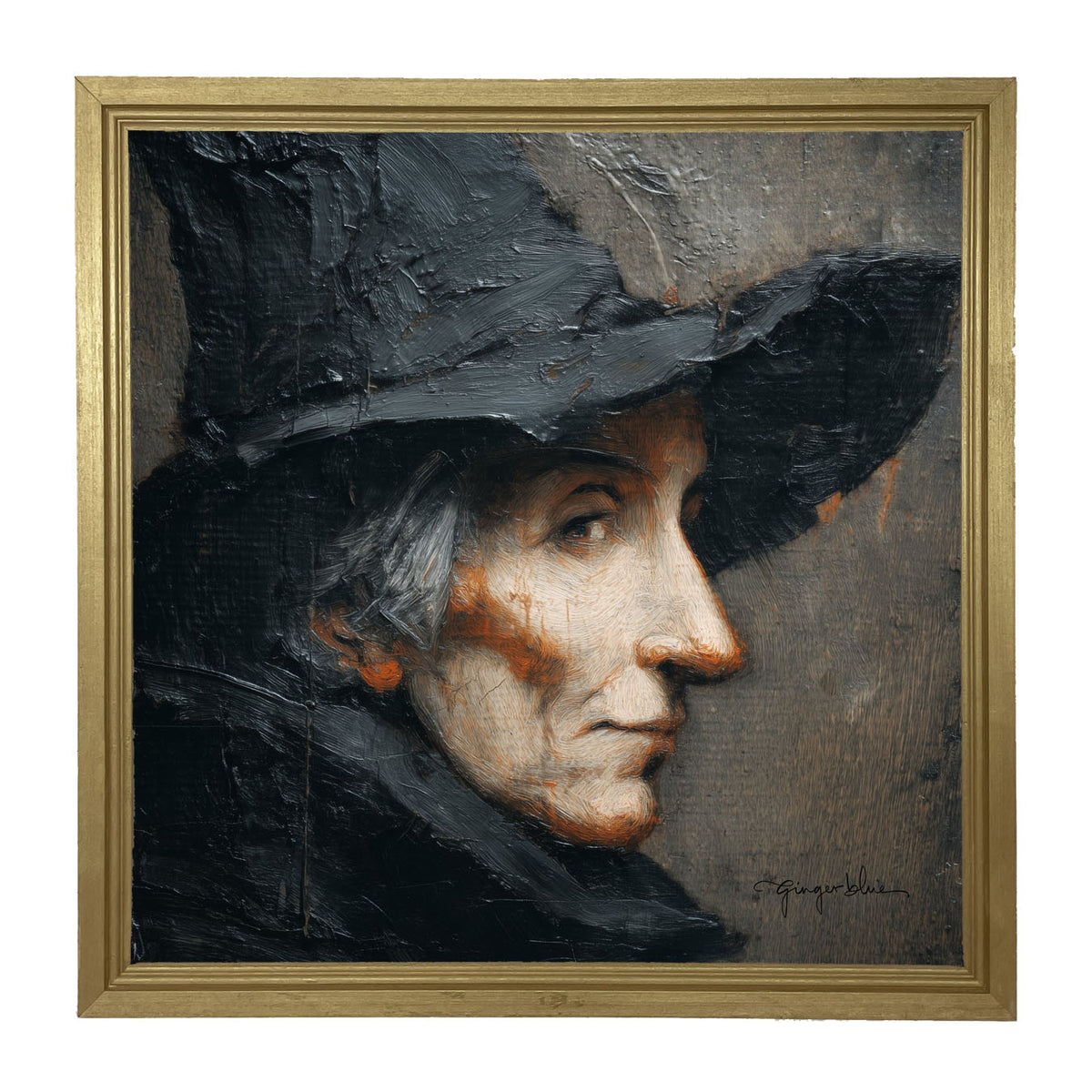 Witch Portrait - Framed Art