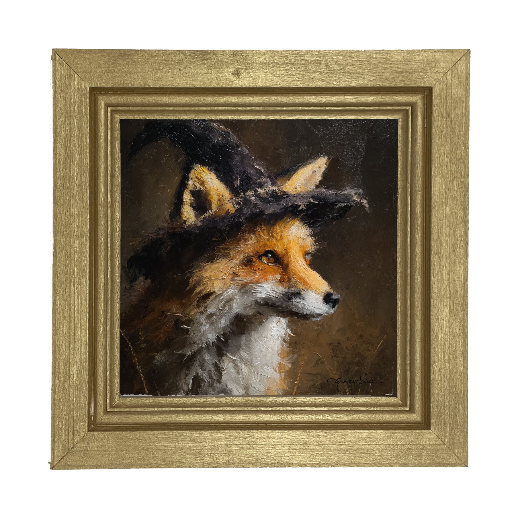 Witch Hat Fox - Framed Art