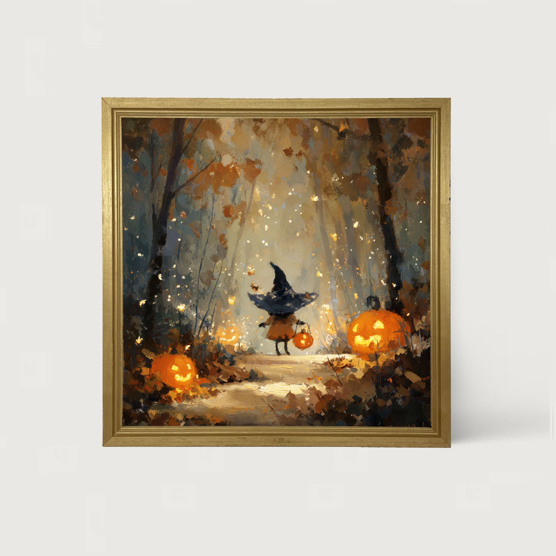 Halloween Friends - Witch on Forest Path