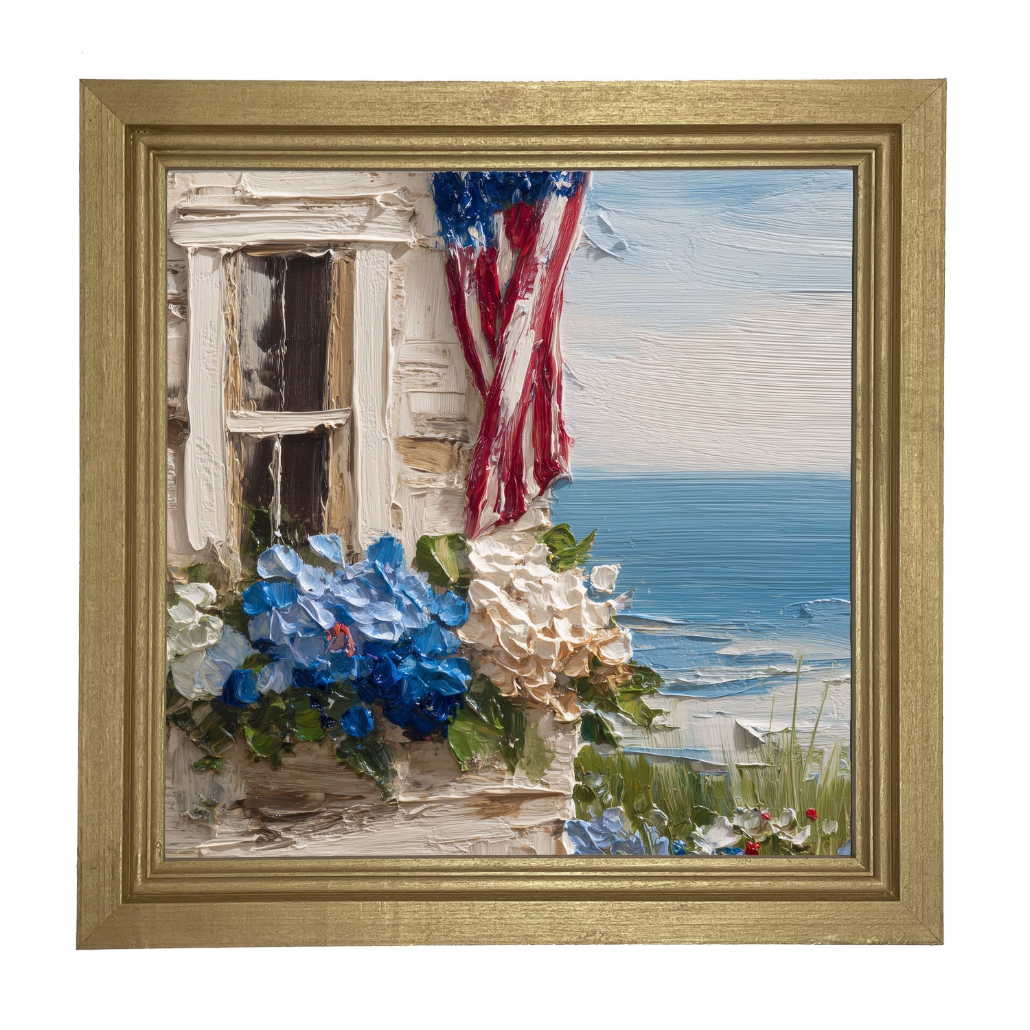 Fourth of July at the Beach House - Framed Art