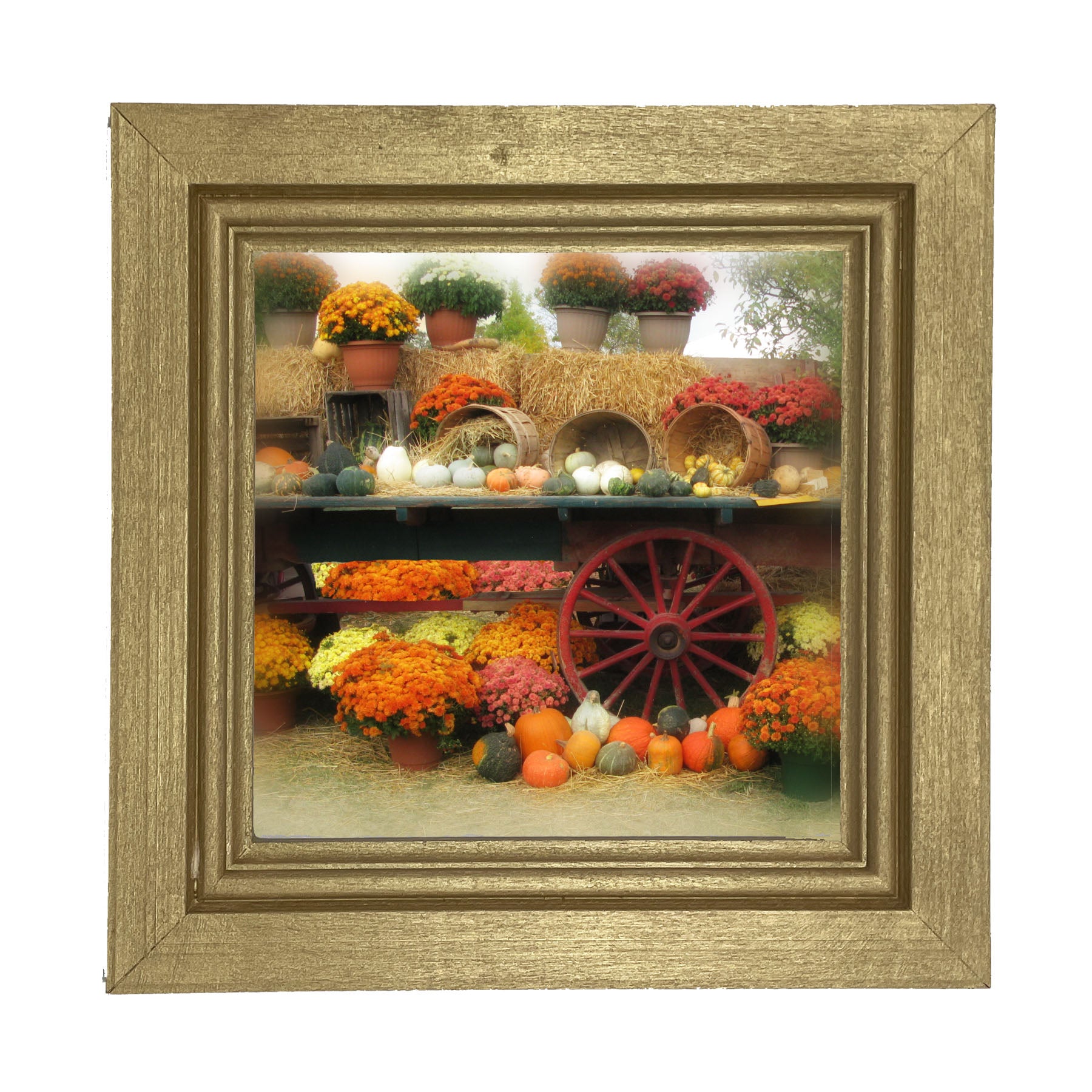 Autumn Wagon - Framed Art