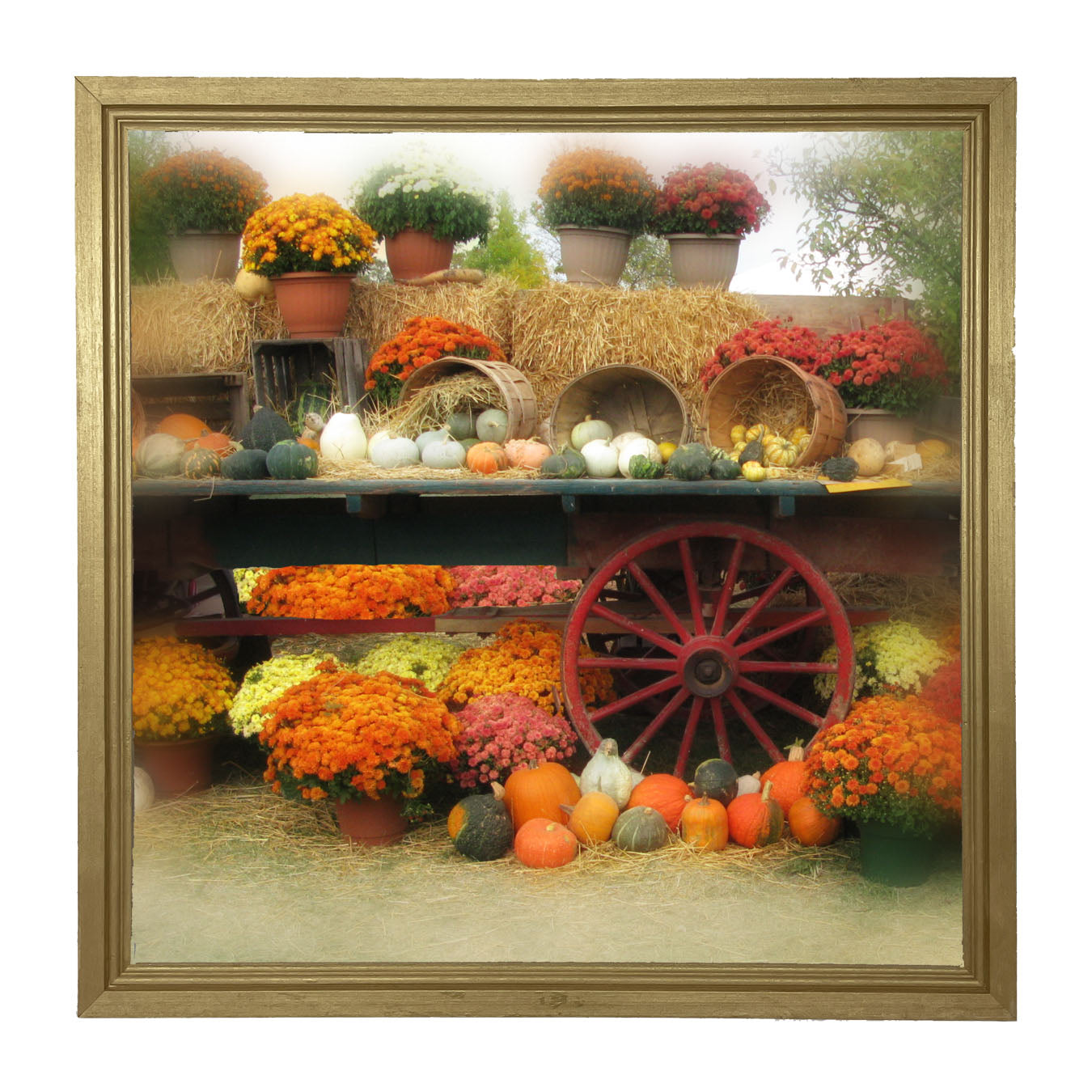 Autumn Wagon - Framed Art