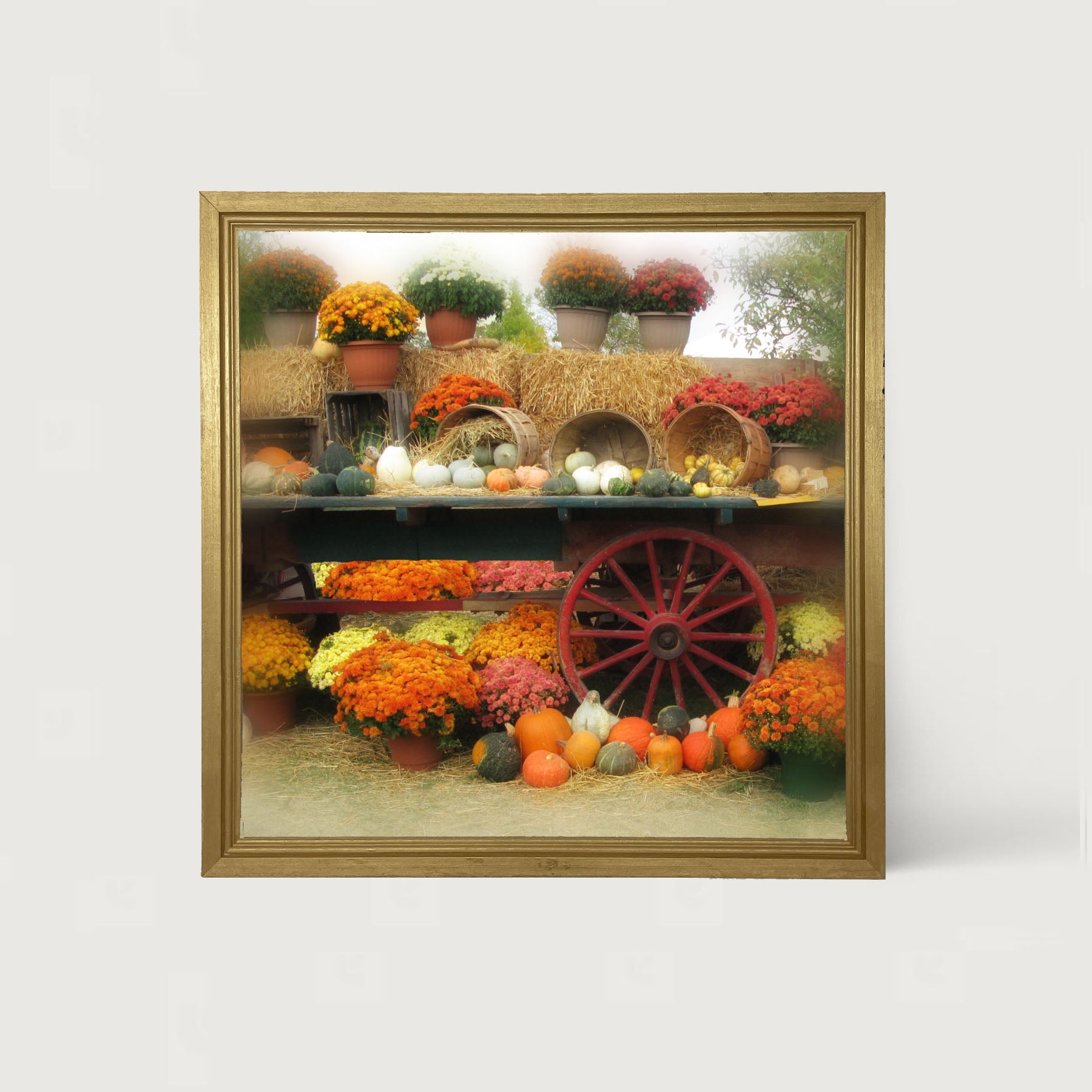 Autumn Wagon - Framed Art