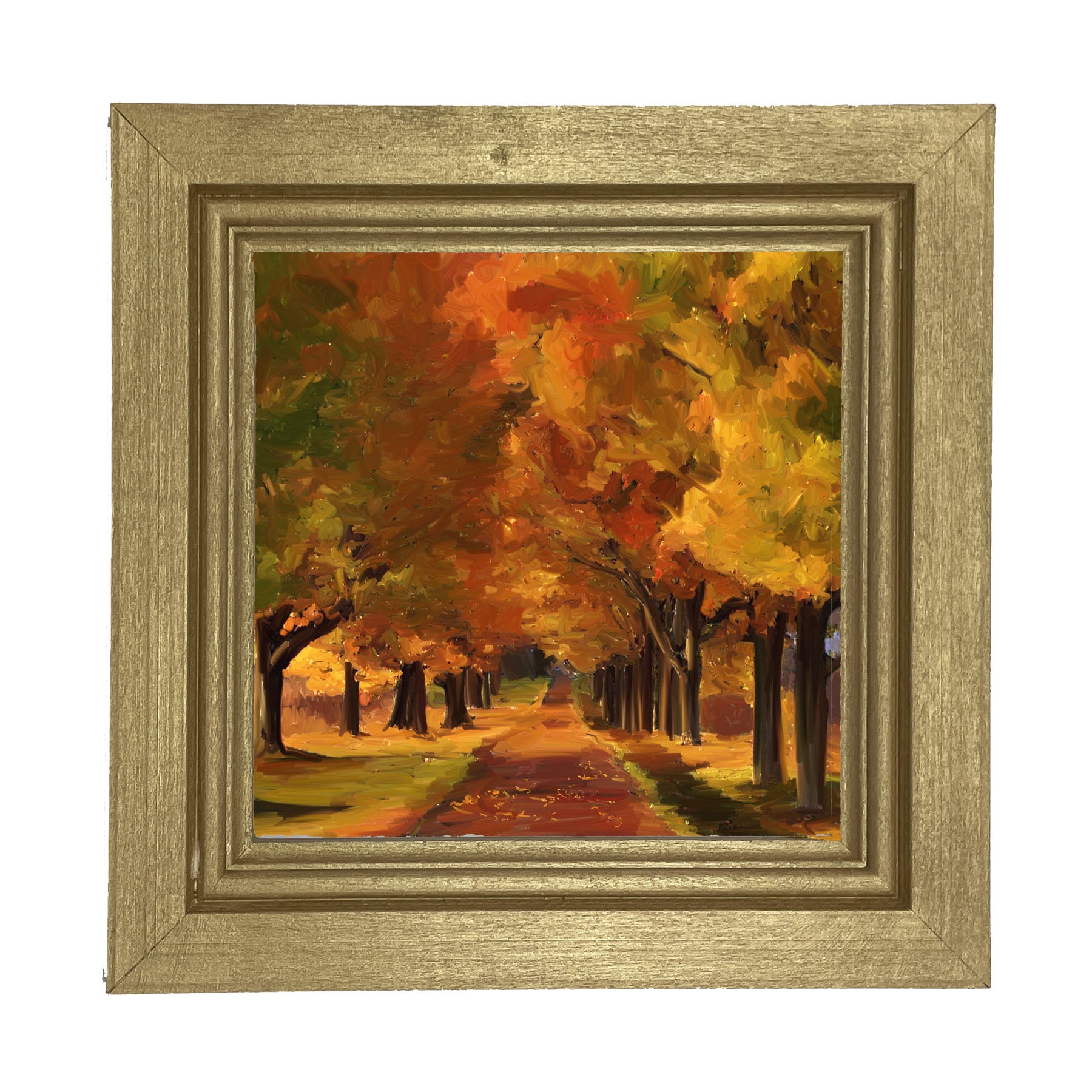 Autumn path - Framed Art