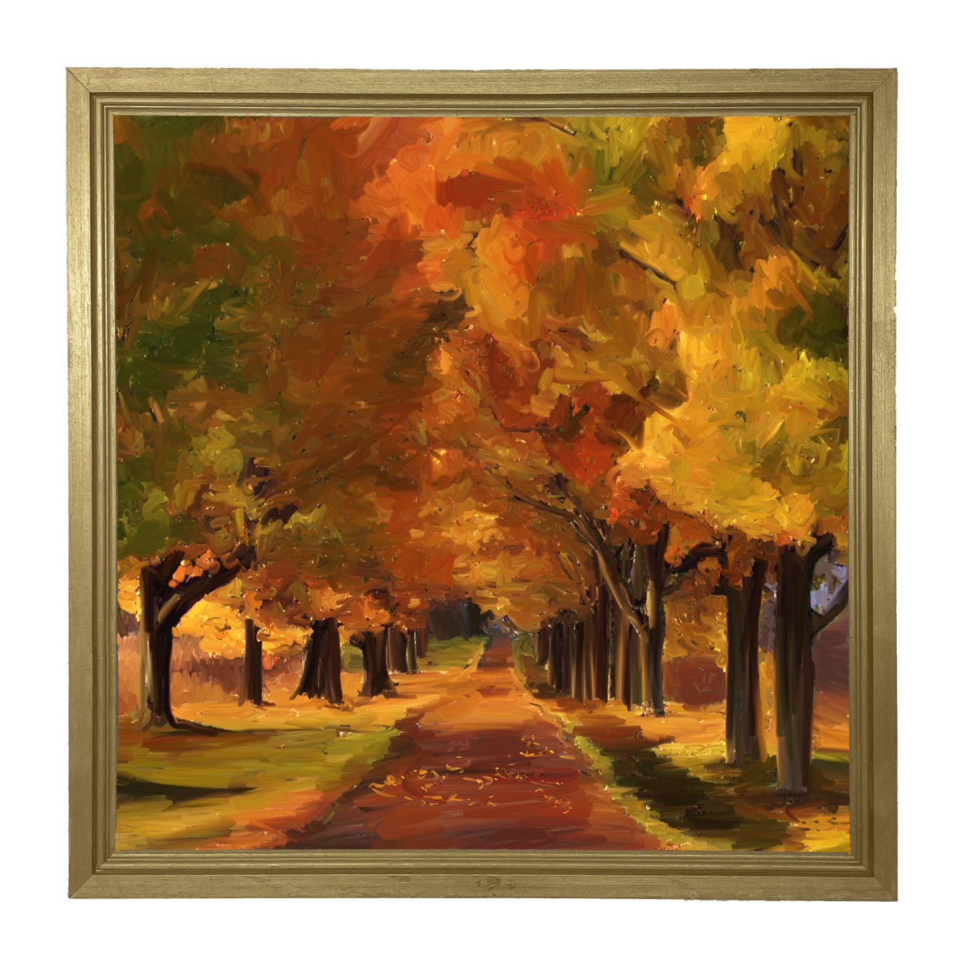 Autumn path - Framed Art