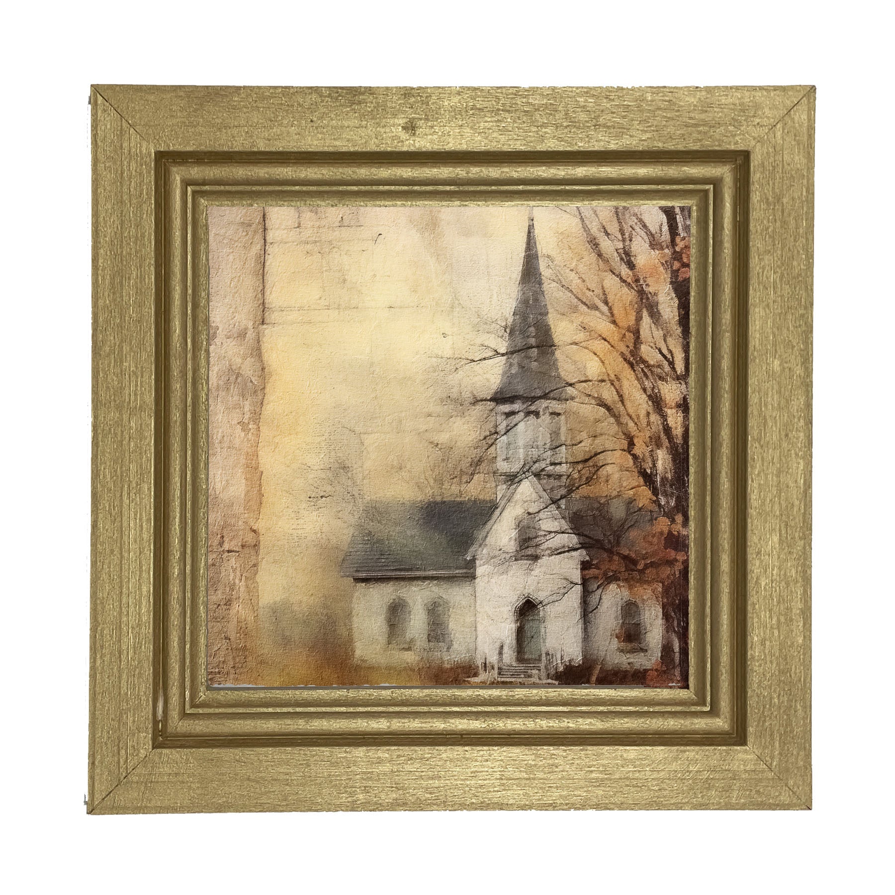 Autumn Church 1 - Framed Art