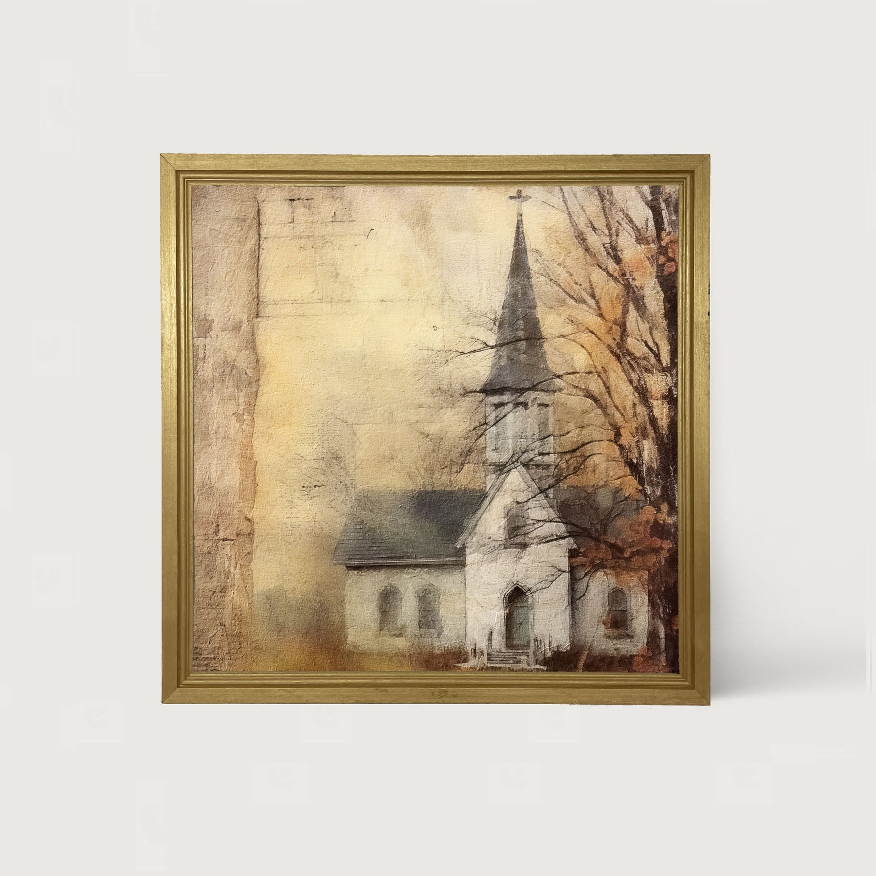 Autumn Church 1 - Framed Art