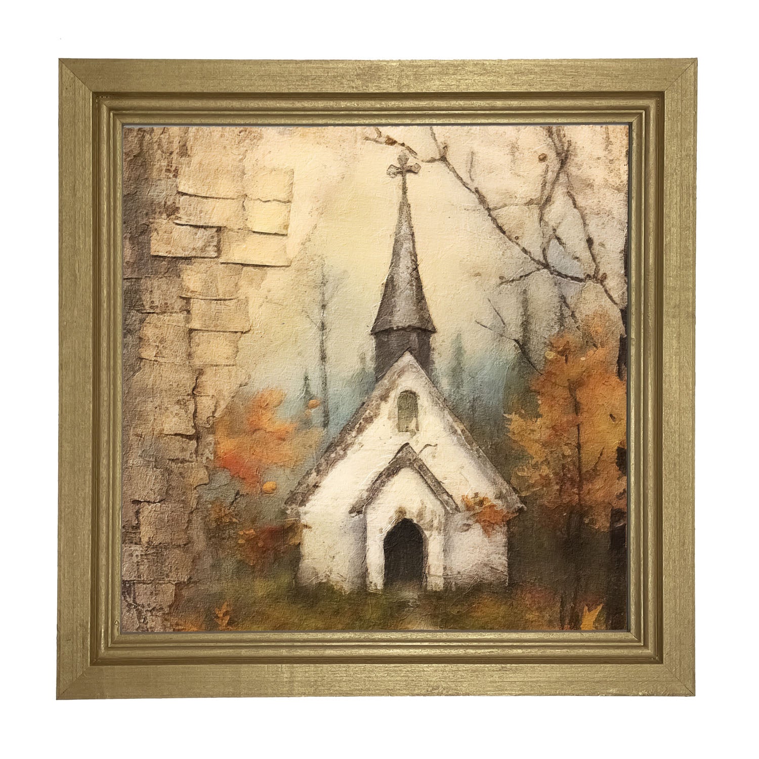 Autumn Church 2 - Framed Art