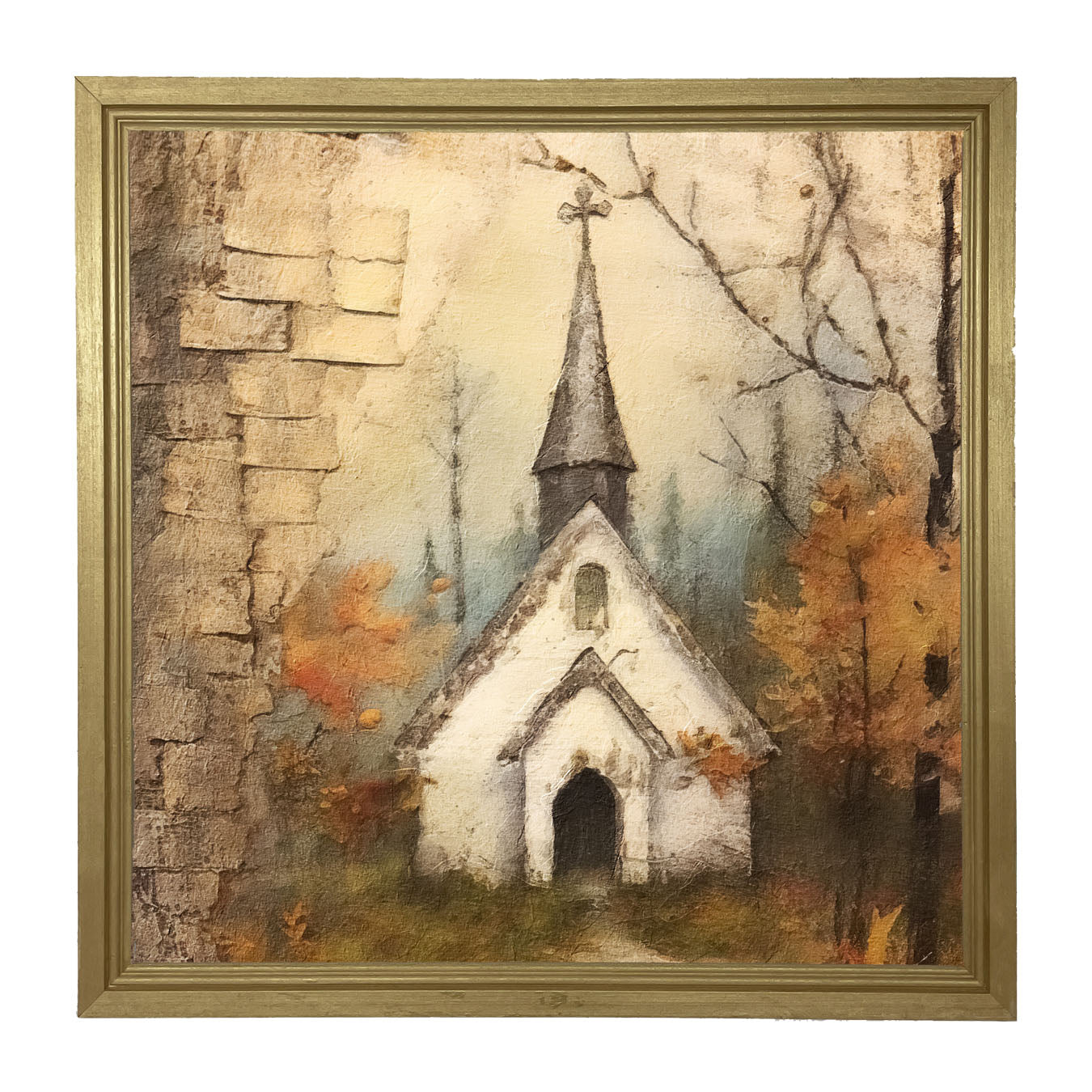 Autumn Church 2 - Framed Art